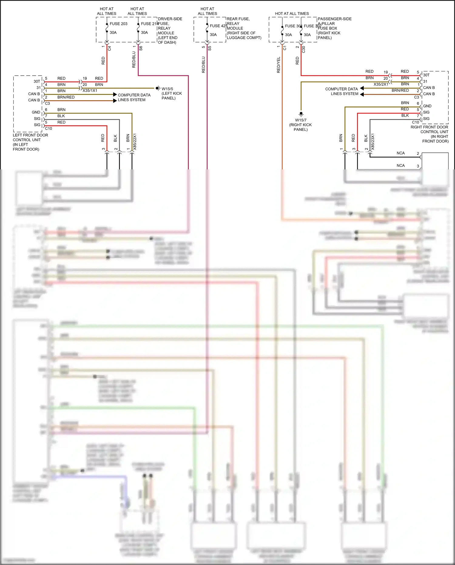 Wiring diagram computer data lines system for Mercedes-Benz E-class W213/S213/C238/A238 facelift (2020-2024) (41 of 373)