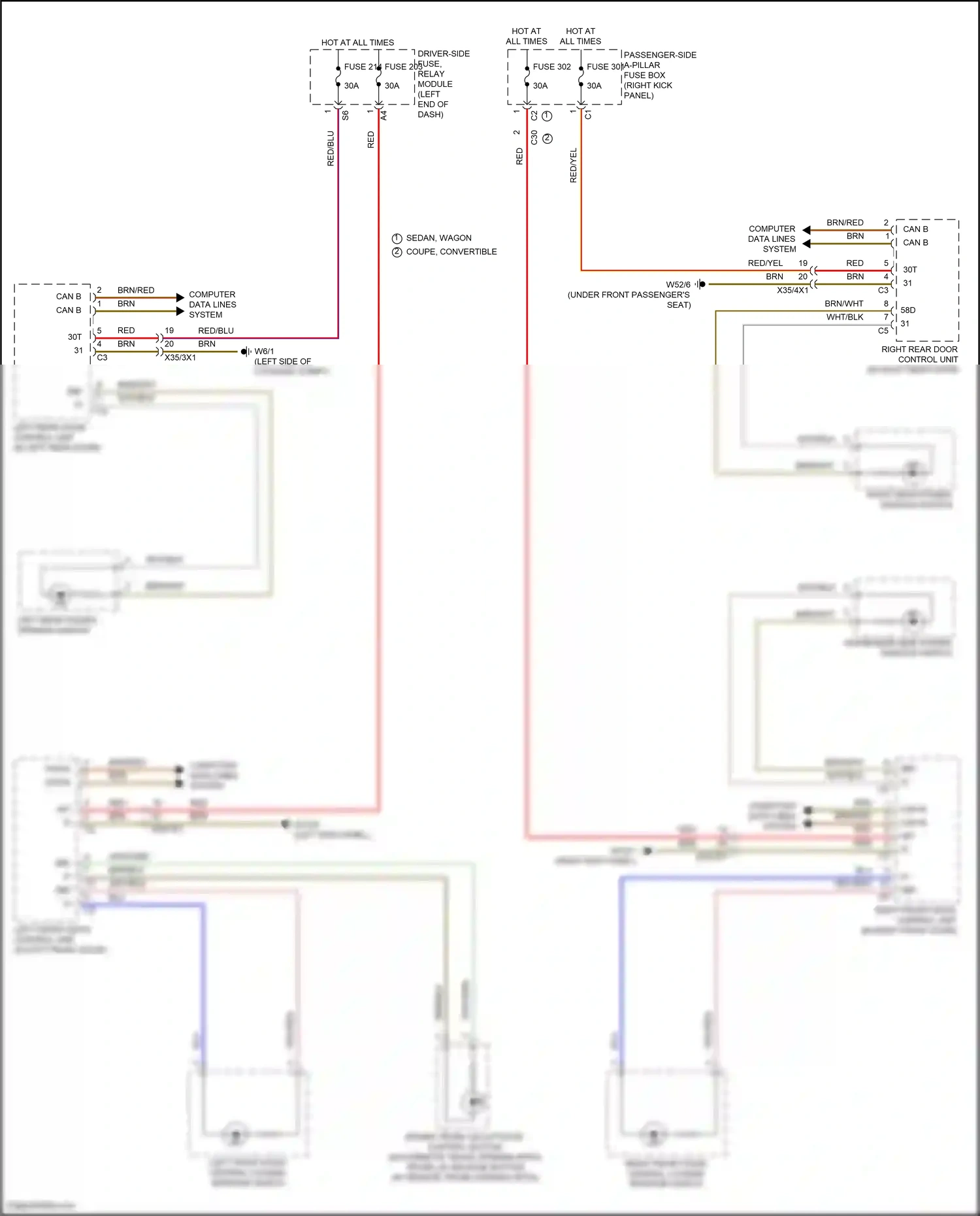 Wiring diagram computer data lines system for Mercedes-Benz E-class W213/S213/C238/A238 facelift (2020-2024) (58 of 373)