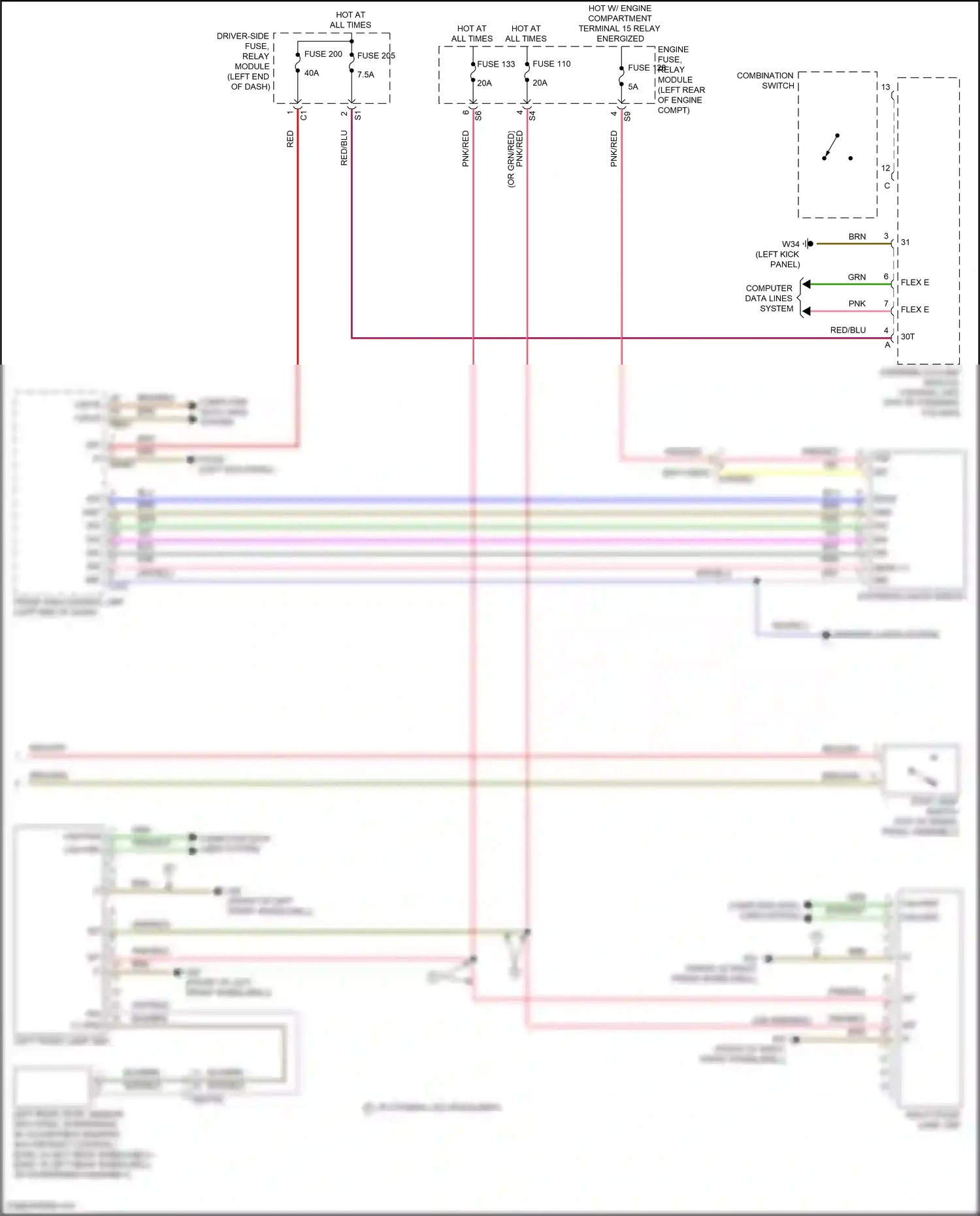 Wiring diagram computer data lines system for Mercedes-Benz E-class W213/S213/C238/A238 facelift (2020-2024) (57 of 373)