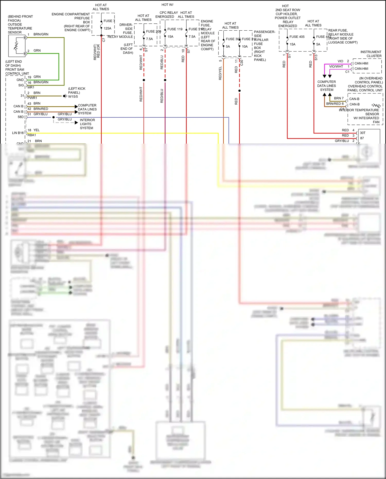 Wiring diagram computer data lines system for Mercedes-Benz E-class W213/S213/C238/A238 facelift (2020-2024) (72 of 373)
