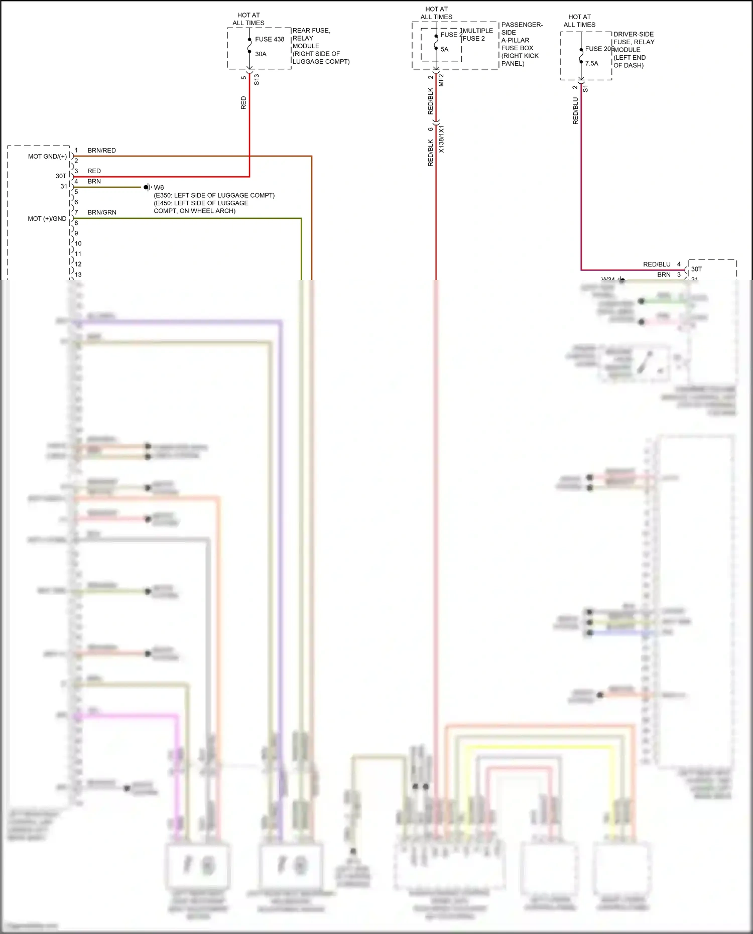Wiring diagram computer data lines system for Mercedes-Benz E-class W213/S213/C238/A238 facelift (2020-2024) (24 of 373)