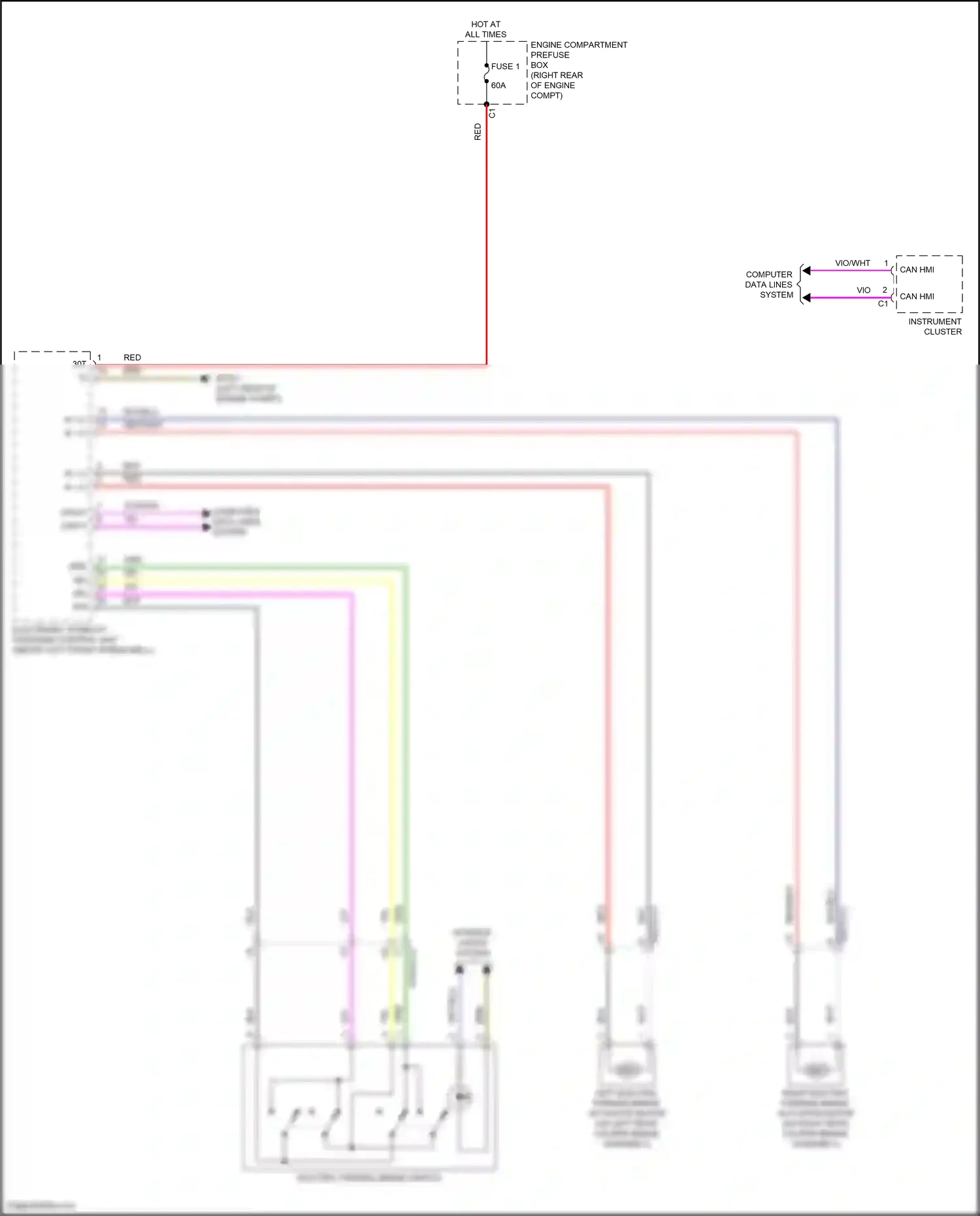 Wiring diagram electronic stability program control unit for Mercedes-Benz E-class W213/S213/C238/A238 facelift (2020-2024) (20 of 45)