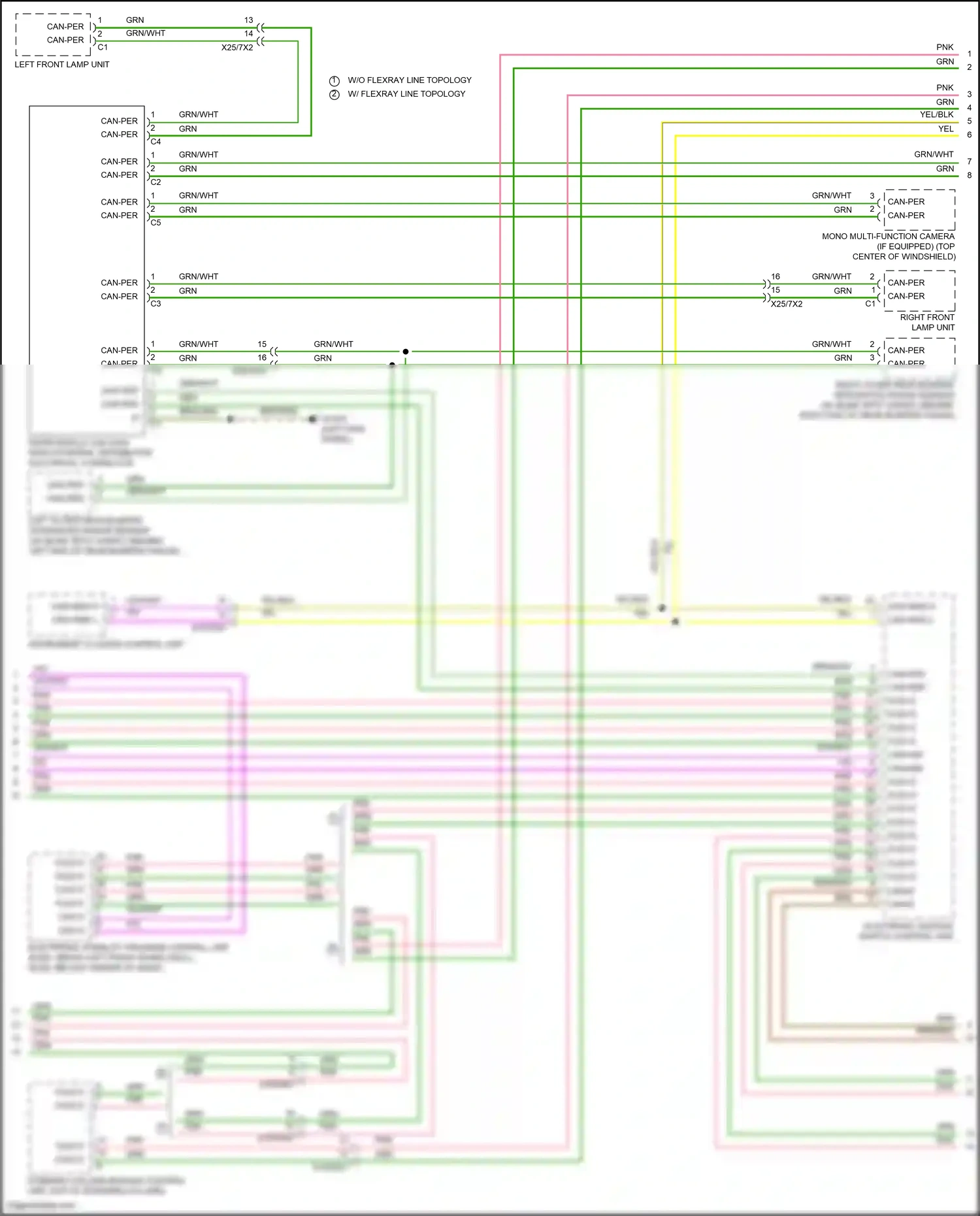 Wiring diagram electronic stability program control unit for Mercedes-Benz E-class W213/S213/C238/A238 facelift (2020-2024) (6 of 45)