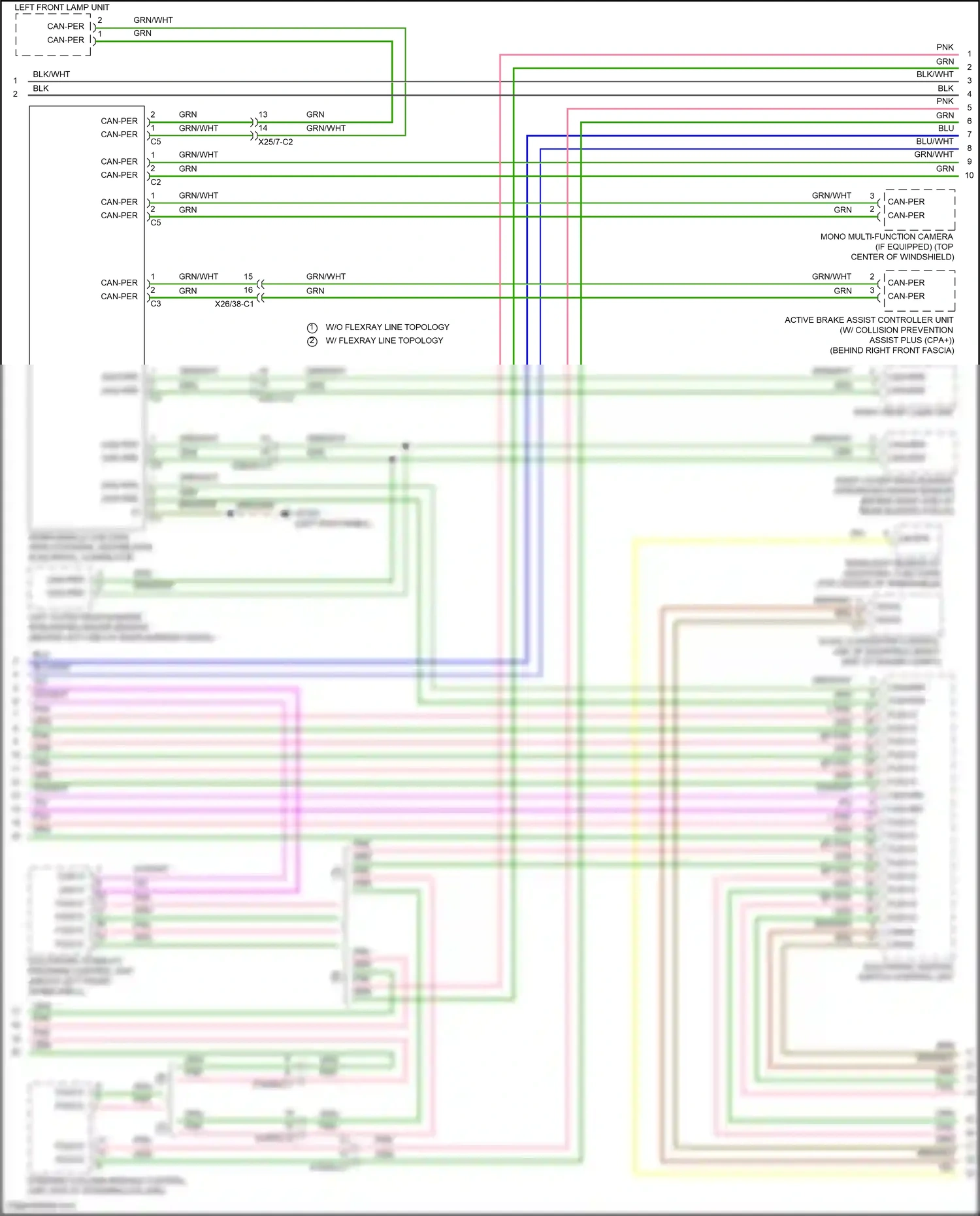 Wiring diagram electronic stability program control unit for Mercedes-Benz E-class W213/S213/C238/A238 facelift (2020-2024) (32 of 45)
