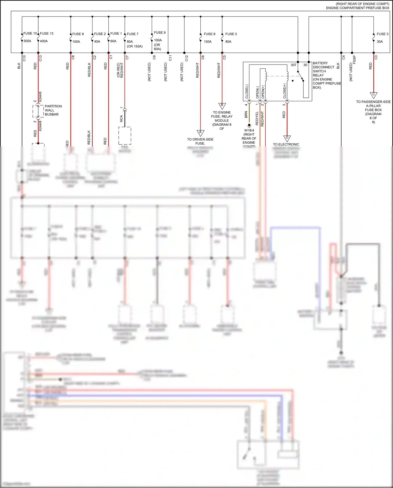 Wiring diagram electronic stability program control unit for Mercedes-Benz E-class W213/S213/C238/A238 facelift (2020-2024) (8 of 45)