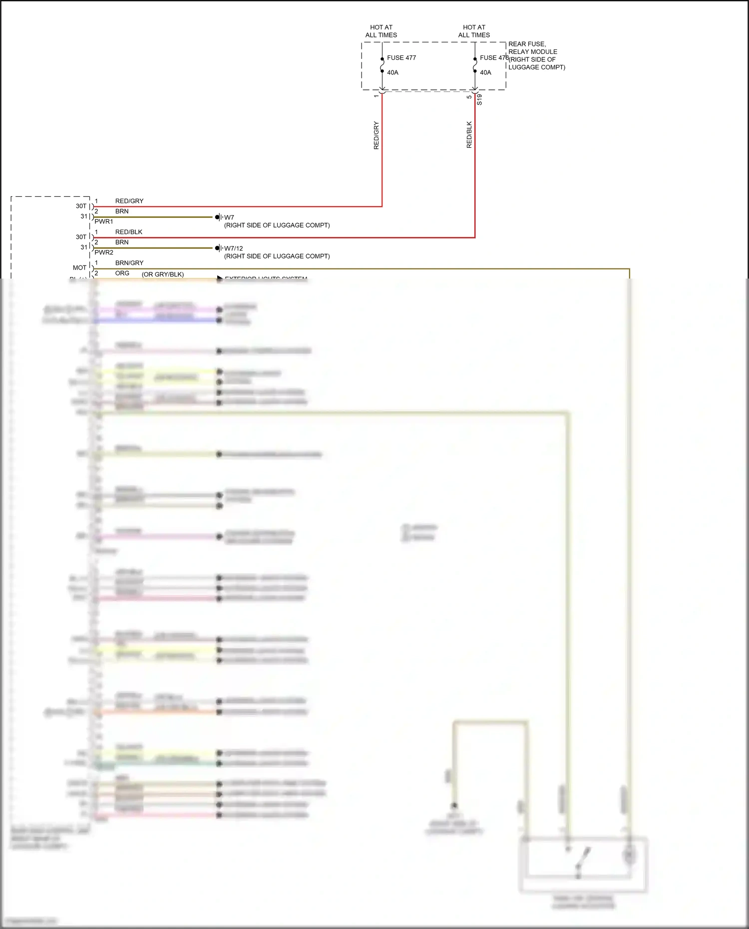 Wiring diagram engine controls system for Mercedes-Benz E-class W213/S213/C238/A238 facelift (2020-2024) (6 of 10)