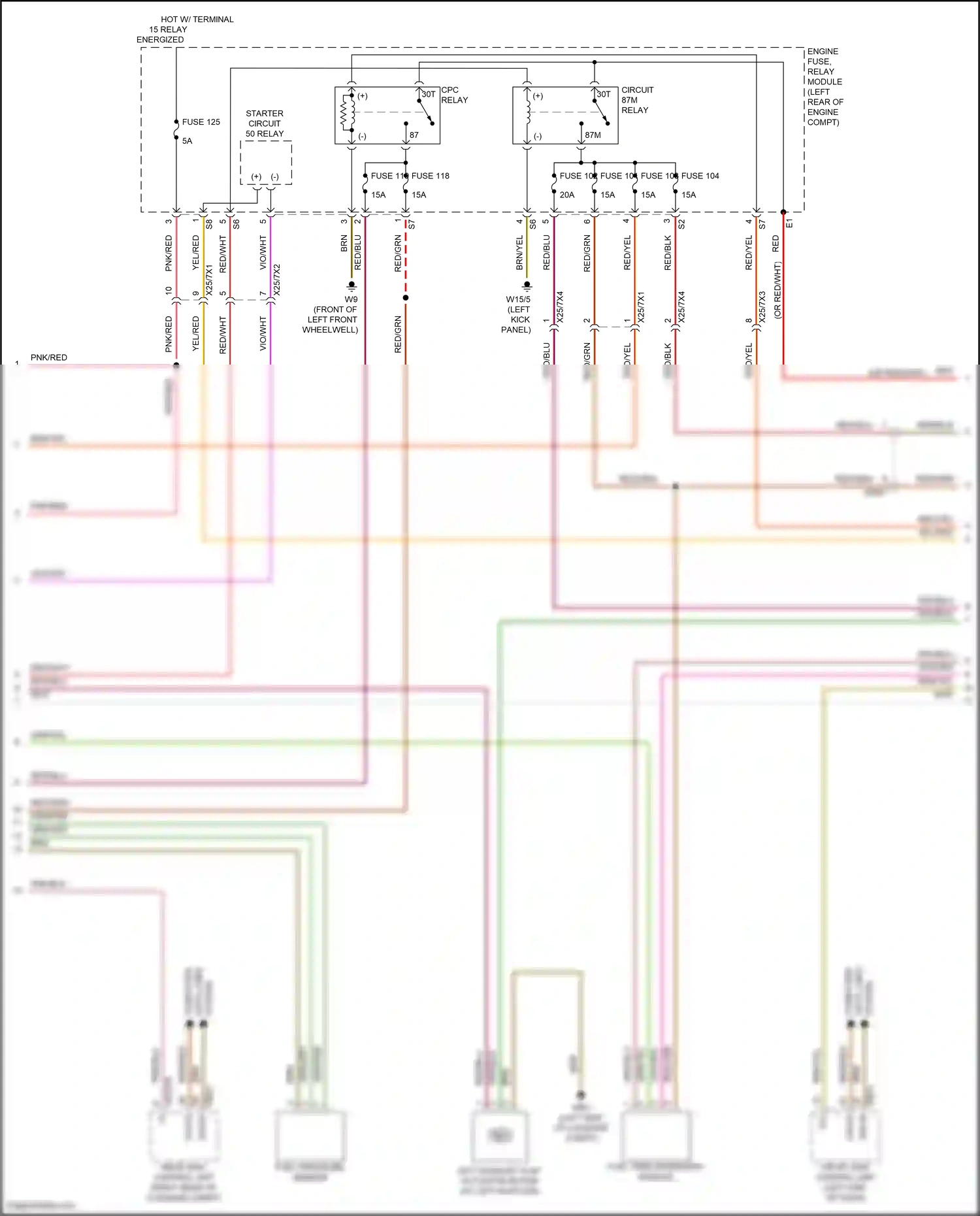 Mercedes-Benz E-class W213/S213/C238/A238 facelift (2020-2024) front sam control unit wiring diagram  (30 of 83)