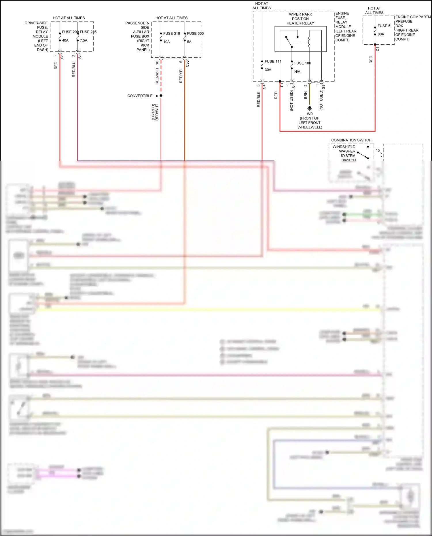 Wiring diagram rain/light sensor w/ additional functions for Mercedes-Benz E-class W213/S213/C238/A238 facelift (2020-2024) (10 of 31)