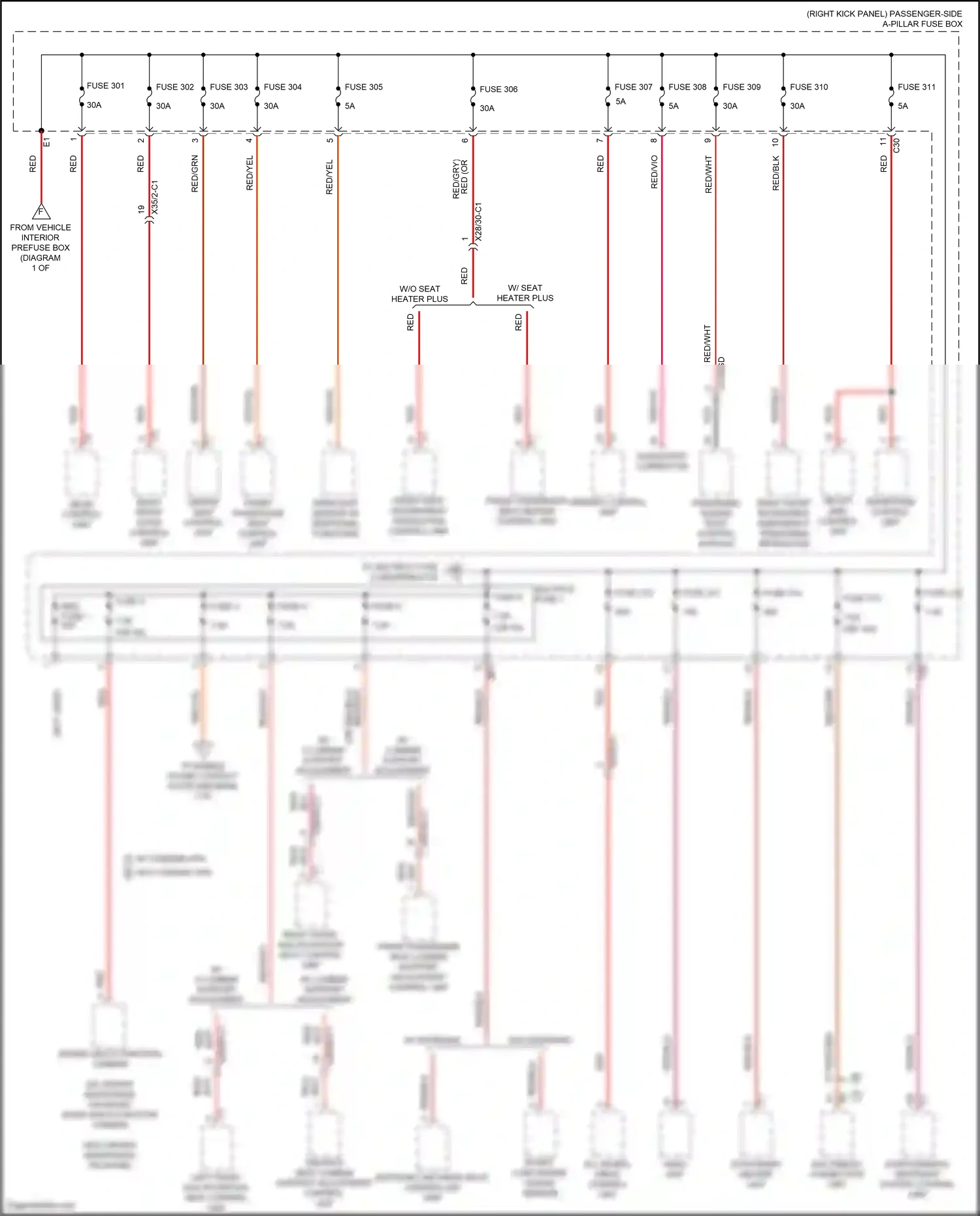 Wiring diagram rain/light sensor w/ additional functions for Mercedes-Benz E-class W213/S213/C238/A238 facelift (2020-2024) (17 of 31)