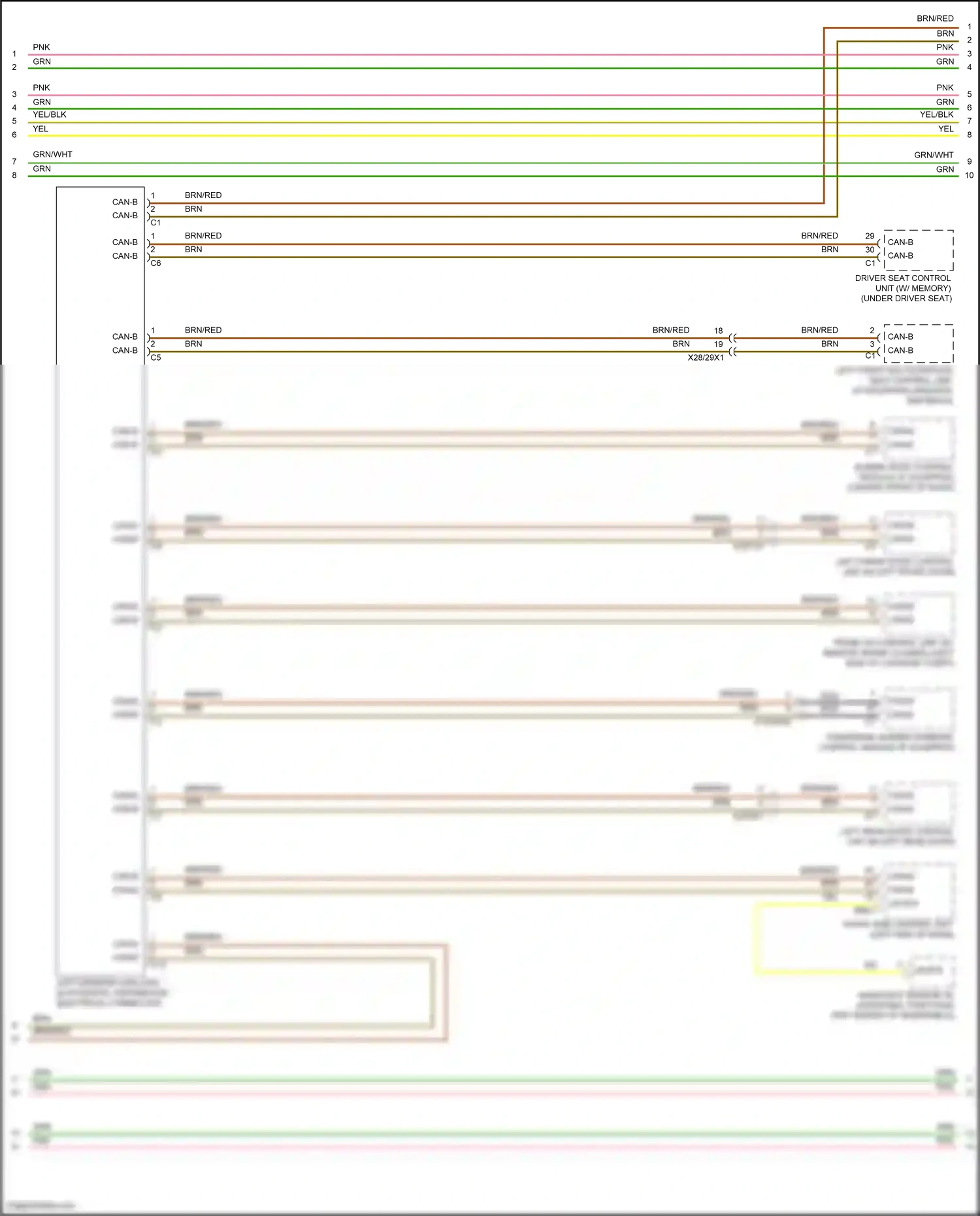 Wiring diagram rain/light sensor w/ additional functions for Mercedes-Benz E-class W213/S213/C238/A238 facelift (2020-2024) (8 of 31)