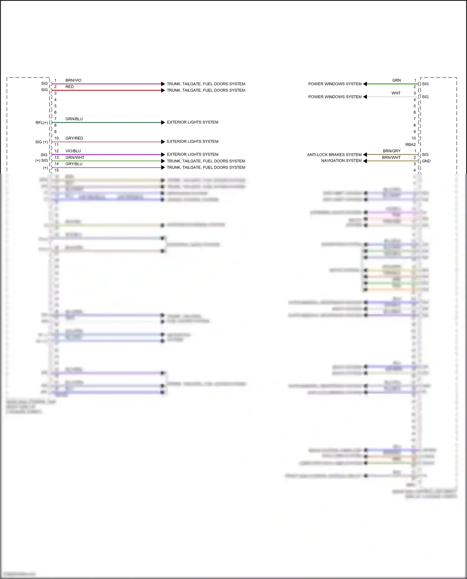 Wiring diagram seats system computer data lines system for Mercedes-Benz E-class W213/S213/C238/A238 facelift (2020-2024) (2 of 5)