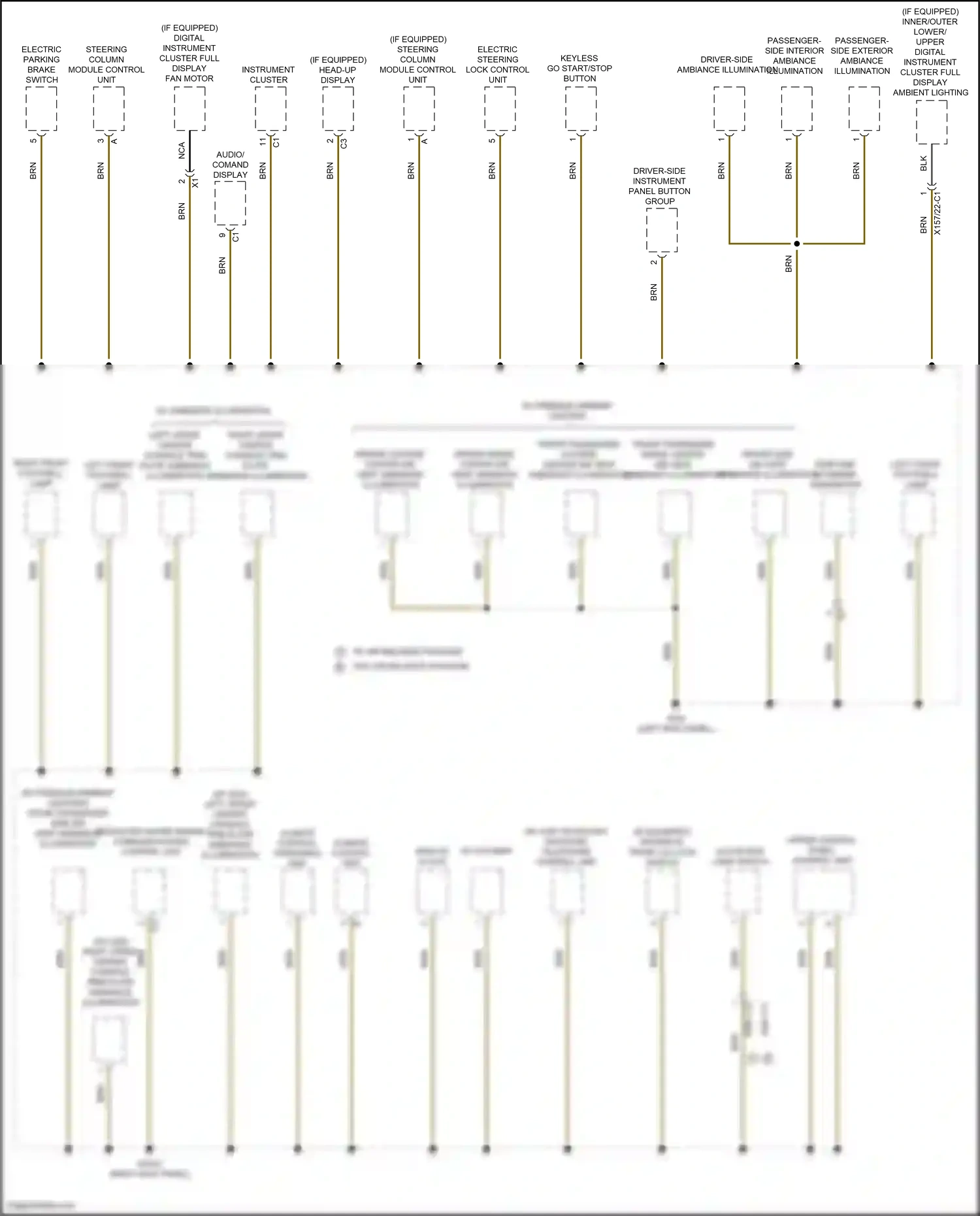 Wiring diagram steering column module control unit for Mercedes-Benz E-class W213/S213/C238/A238 facelift (2020-2024) (41 of 74)