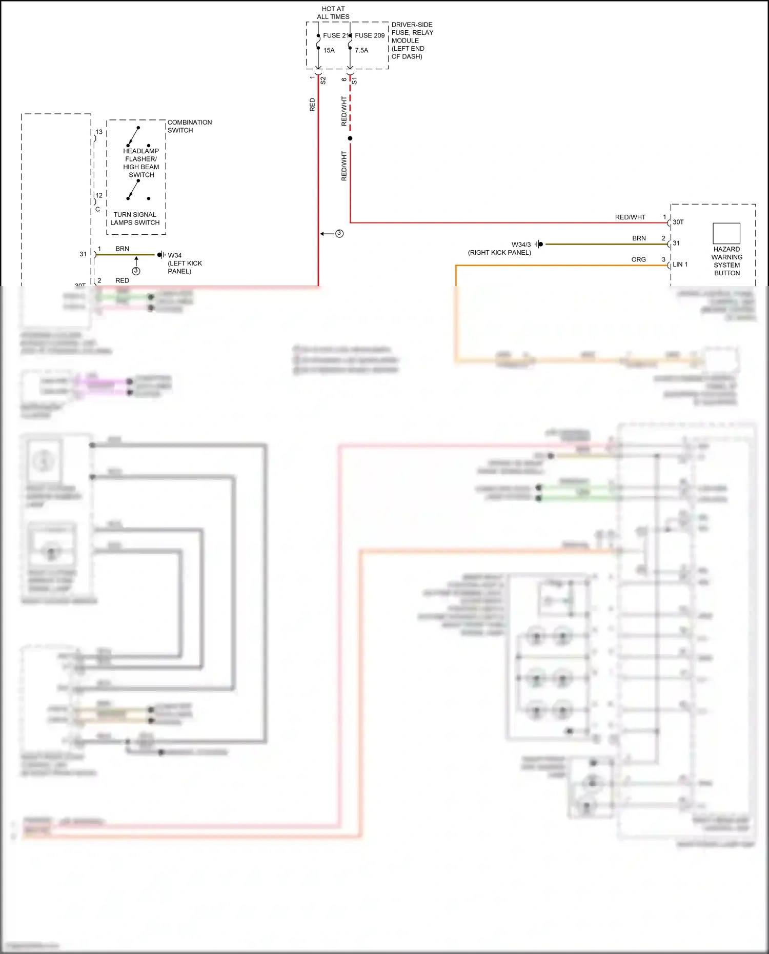 Mercedes-Benz E-class W213/S213/C238/A238 facelift (2020-2024) steering column module control unit wiring diagram  (71 of 74)