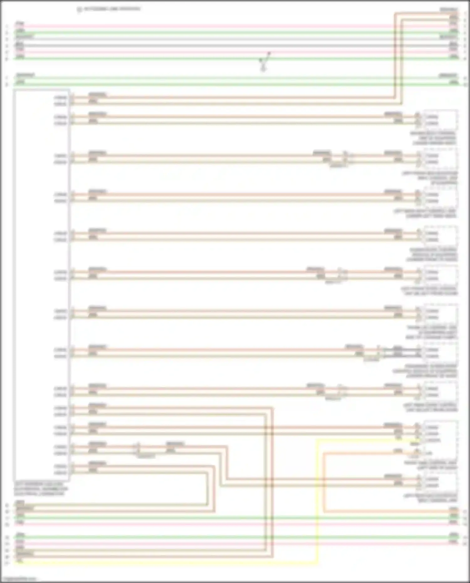 E-class Mercedes-Benz W213/S213/C238/A238 (2016-2021): High/low bus circuit (3 of 7)