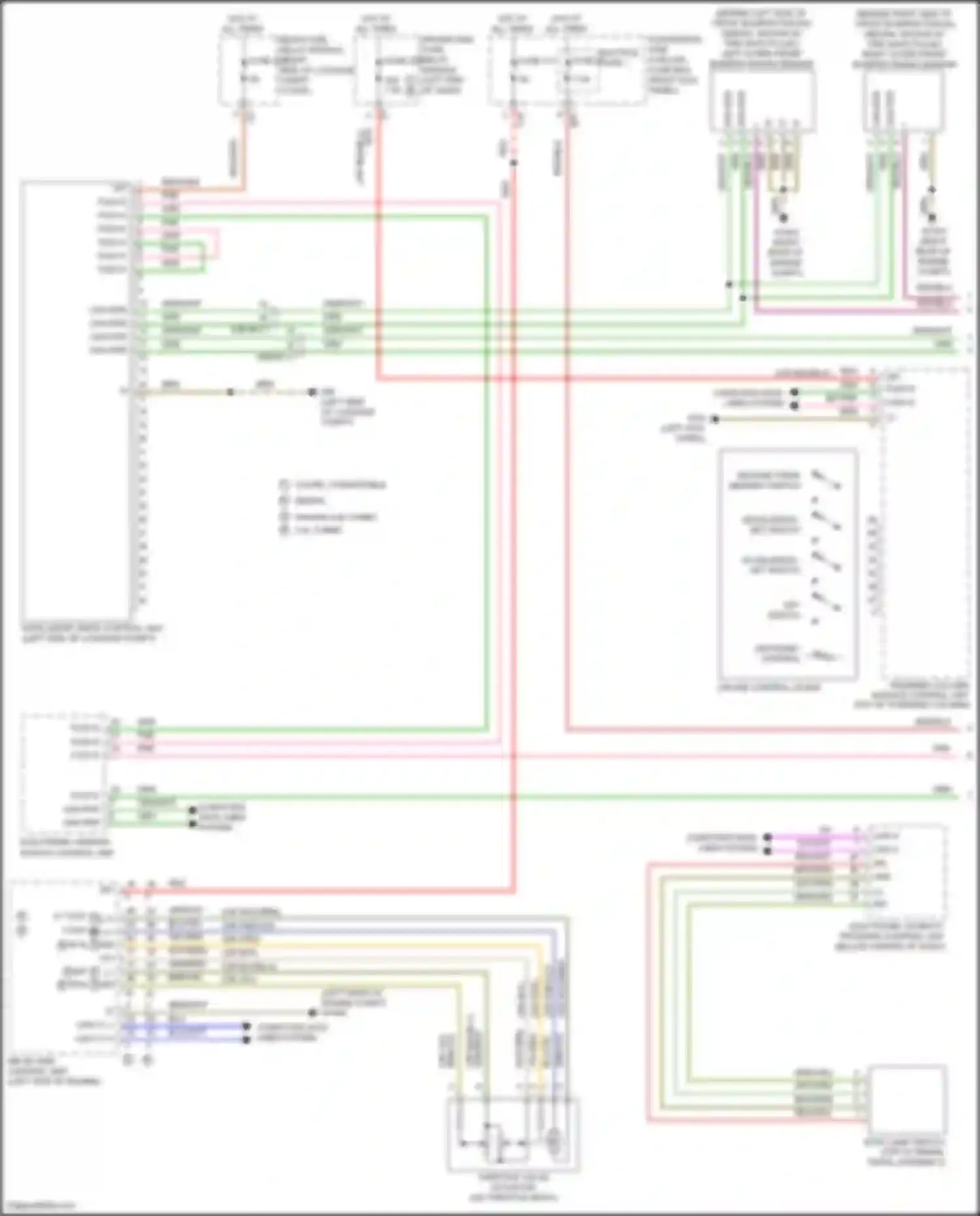 E-class Mercedes-Benz W213/S213/C238/A238 (2016-2021): Cruise control circuit (1 of 2)