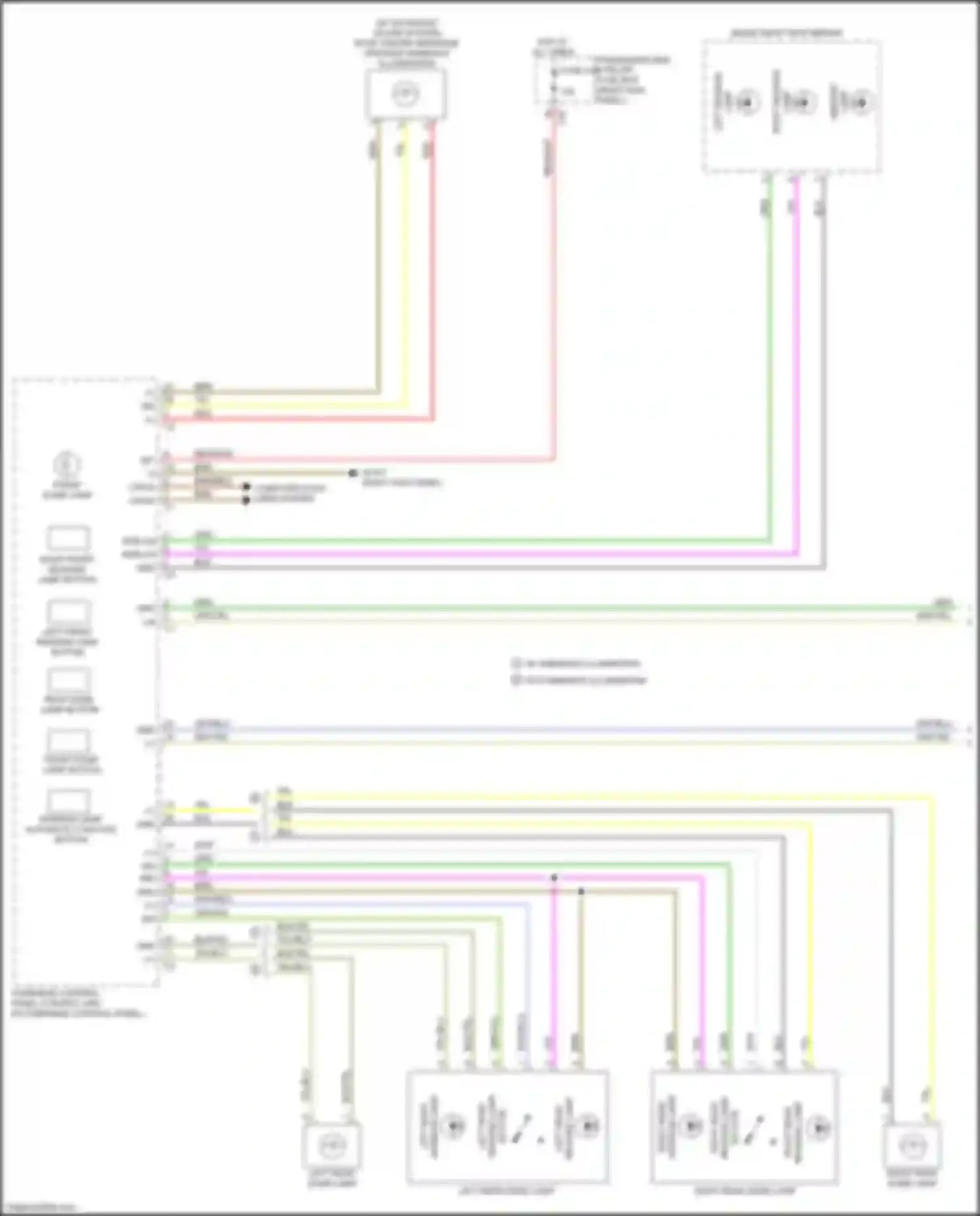 E-class Mercedes-Benz W213/S213/C238/A238 (2016-2021): Courtesy lamps circuit (1 of 6)