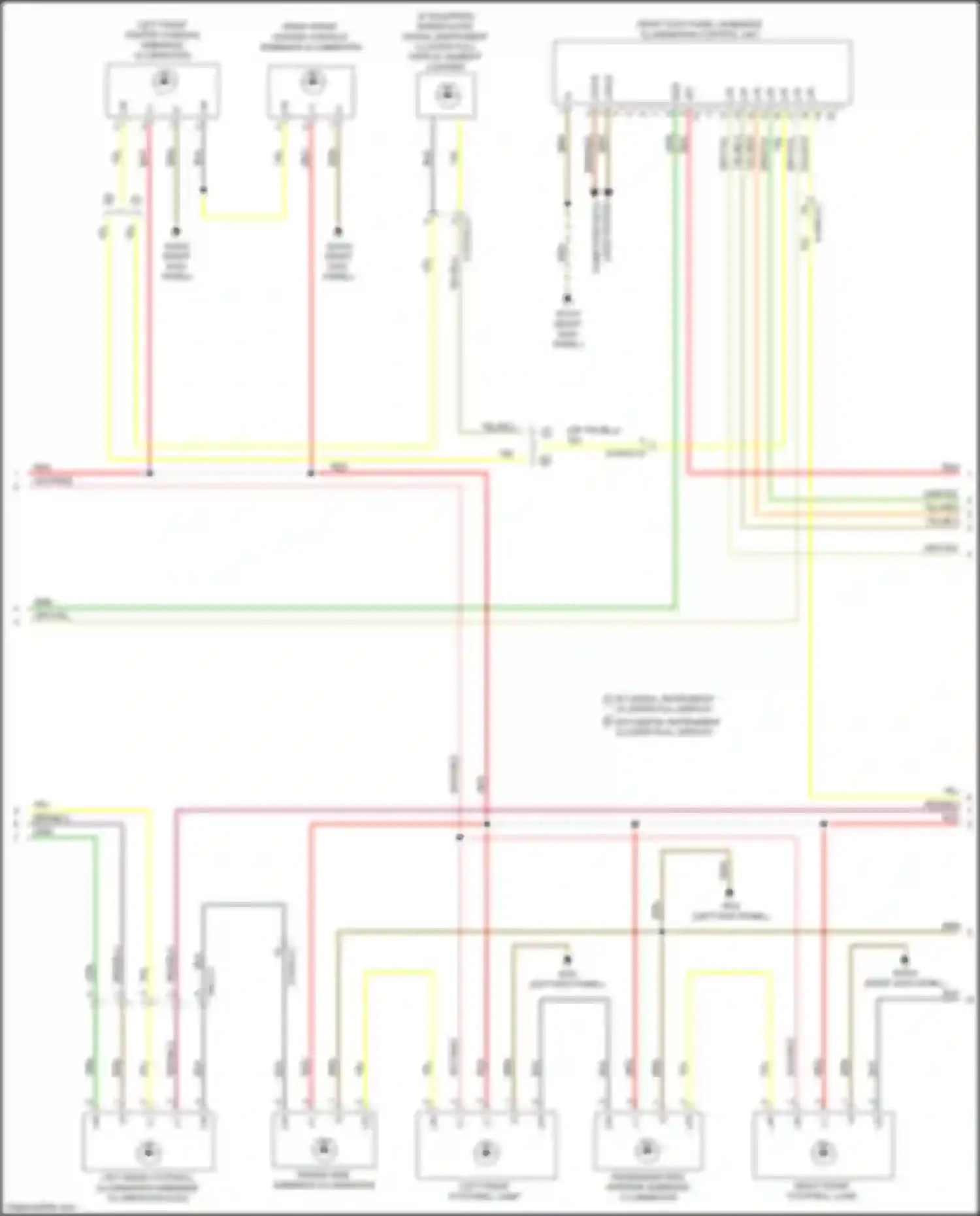 E-class Mercedes-Benz W213/S213/C238/A238 (2016-2021): Courtesy lamps circuit (3 of 6)