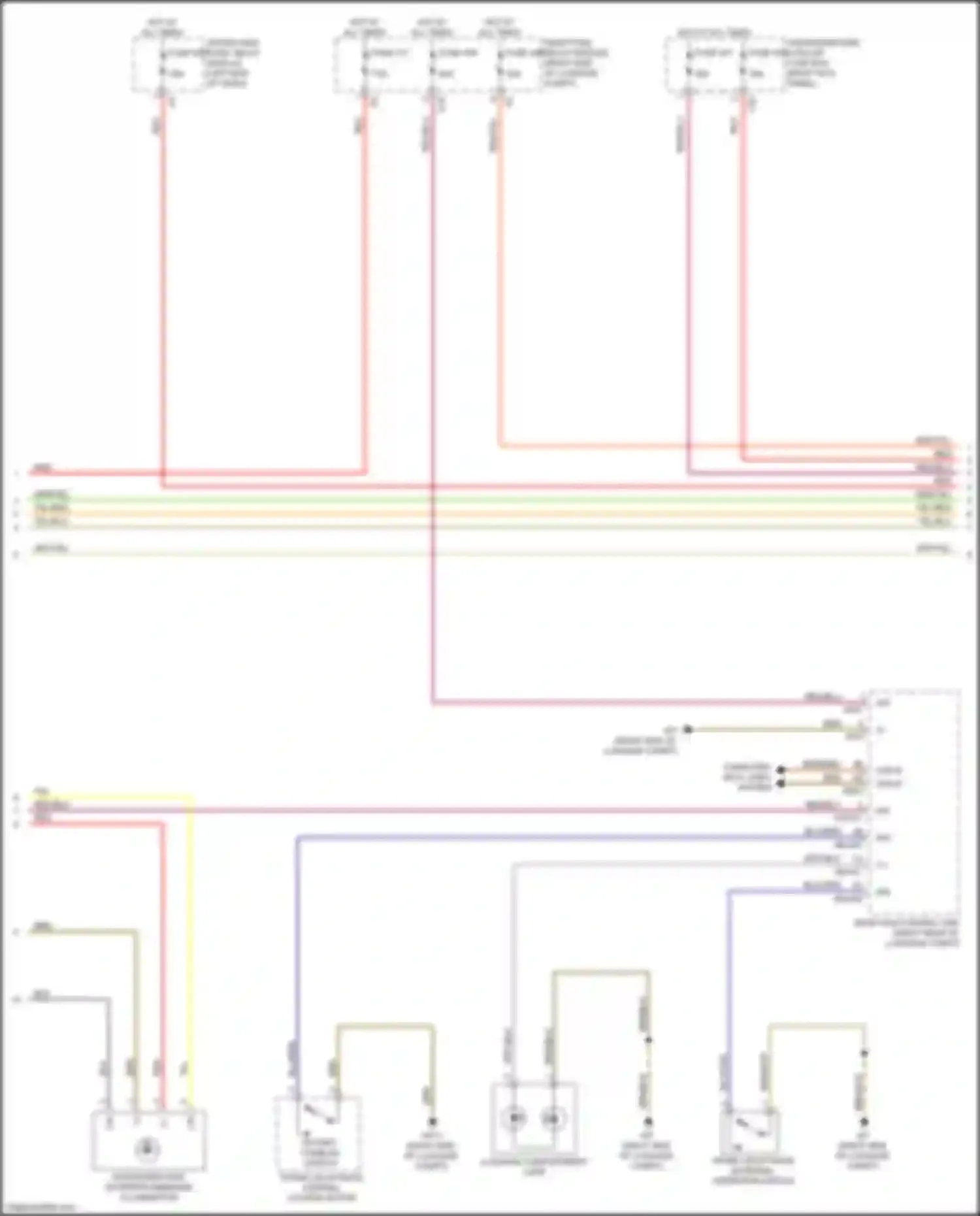 E-class Mercedes-Benz W213/S213/C238/A238 (2016-2021): Courtesy lamps circuit (4 of 6)