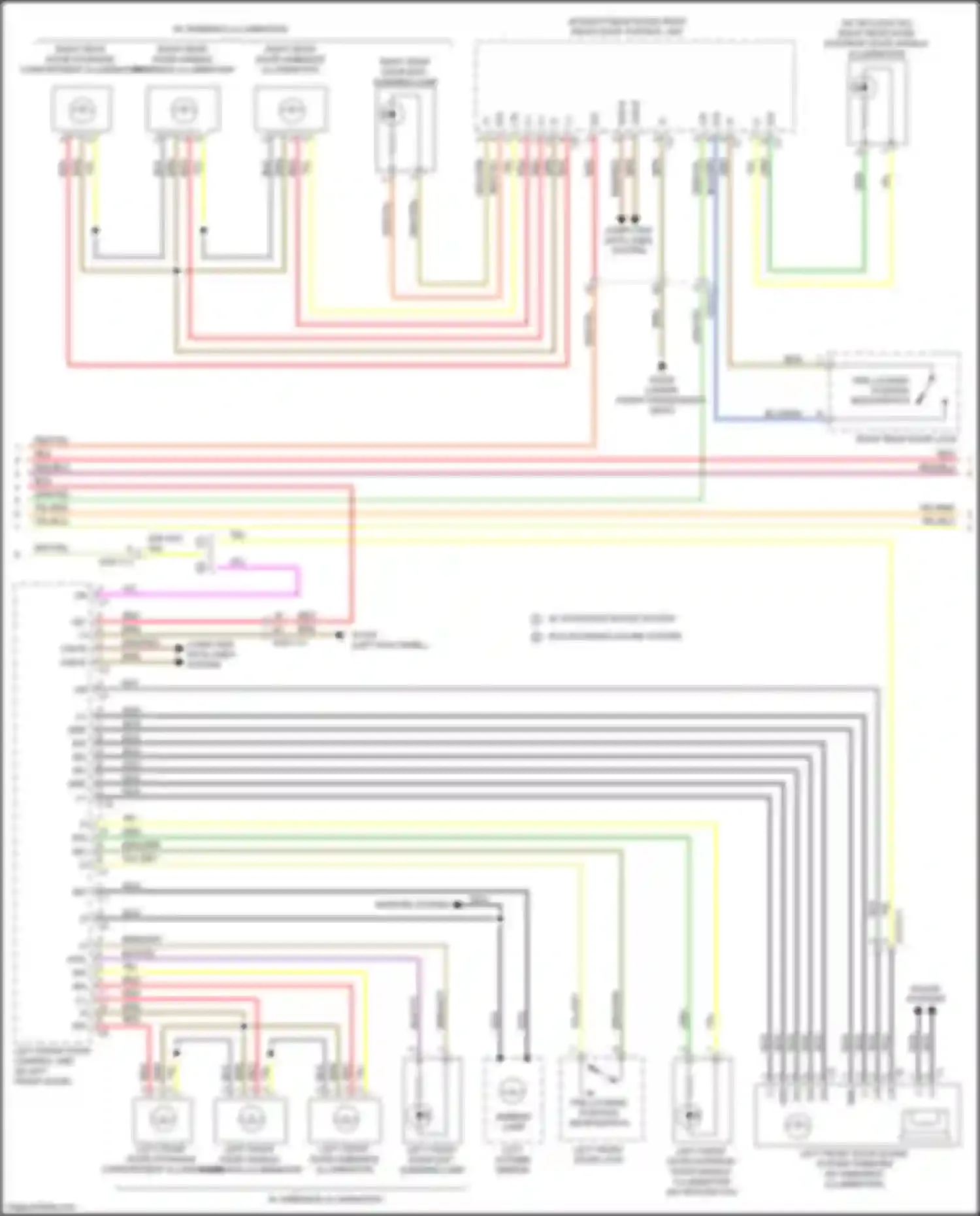 E-class Mercedes-Benz W213/S213/C238/A238 (2016-2021): Courtesy lamps circuit (5 of 6)