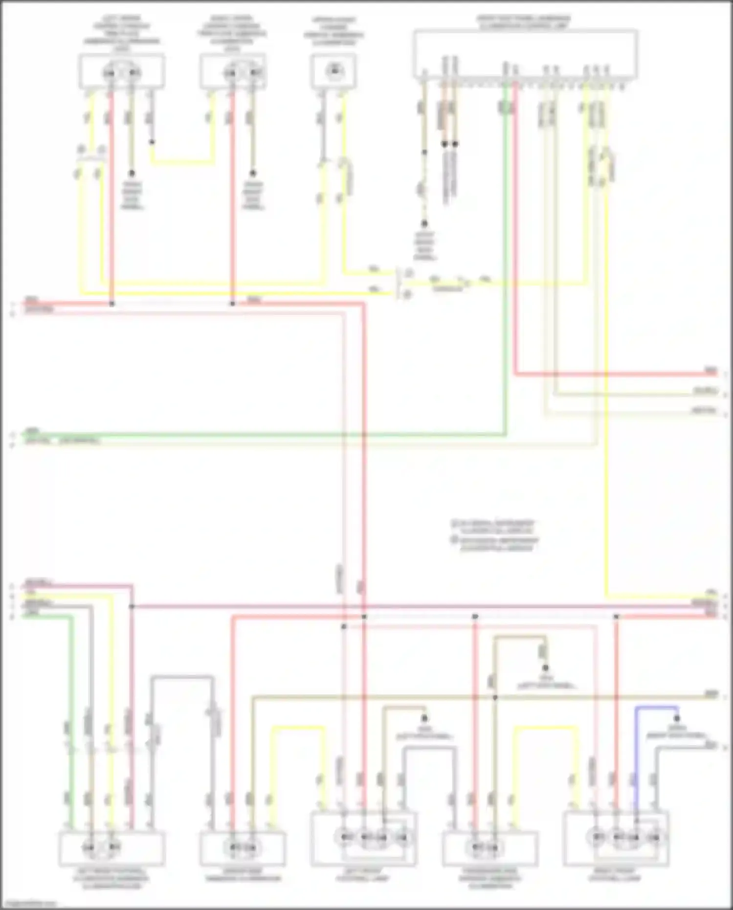 E-class Mercedes-Benz W213/S213/C238/A238 (2016-2021): Courtesy lamps circuit, convertible (3 of 6)