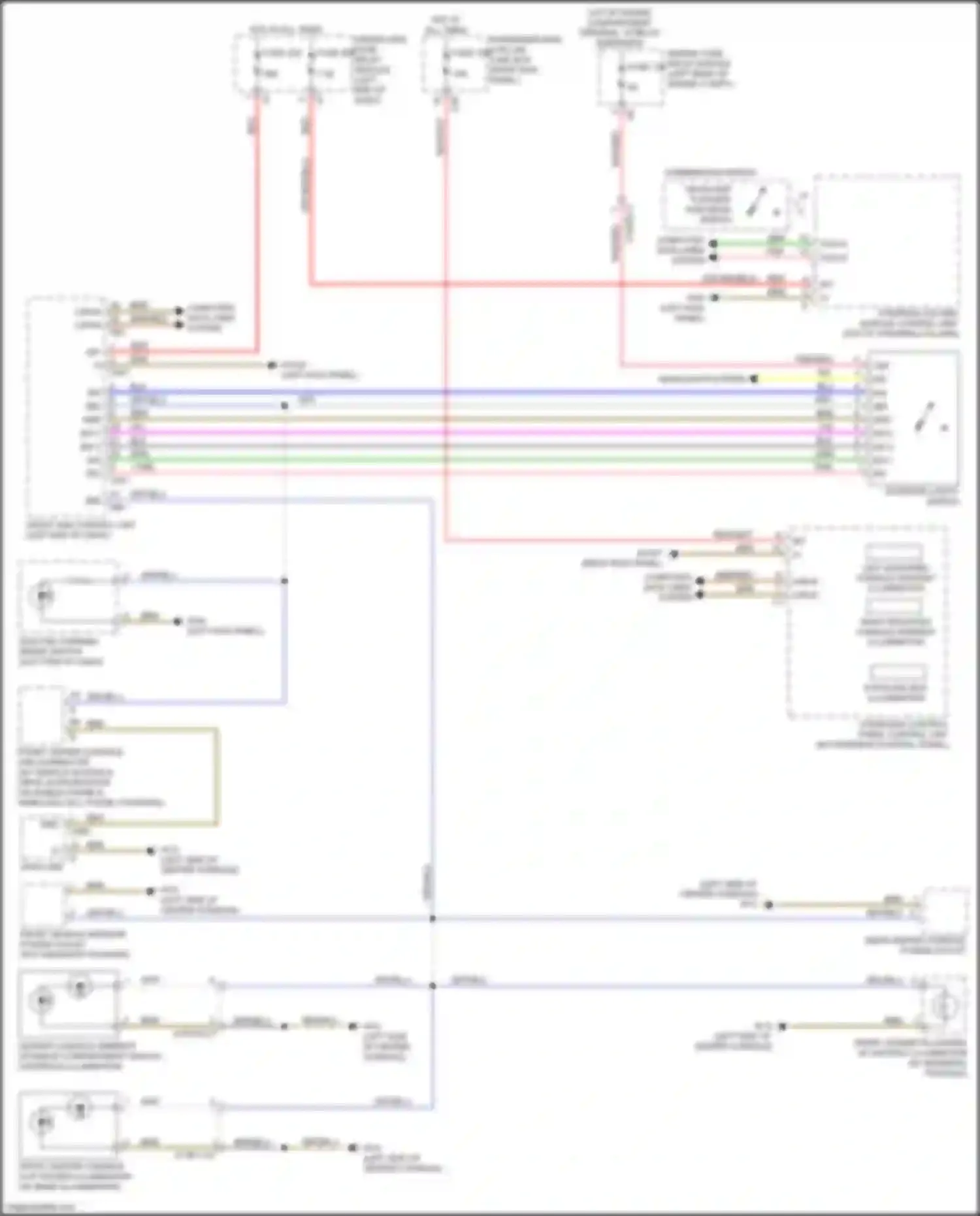 E-class Mercedes-Benz W213/S213/C238/A238 (2016-2021): Instrument illumination circuit (1 of 2)