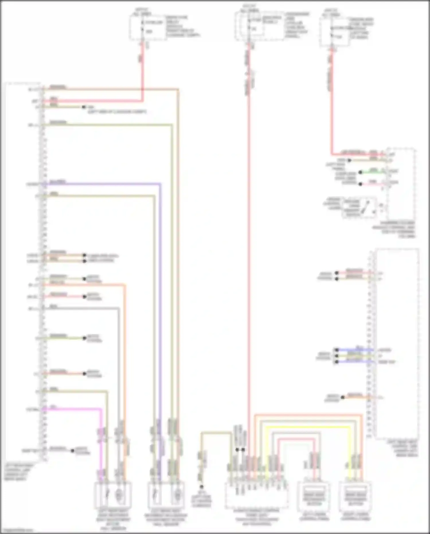 E-class Mercedes-Benz W213/S213/C238/A238 (2016-2021): Memory rear seat circuit (1 of 2)