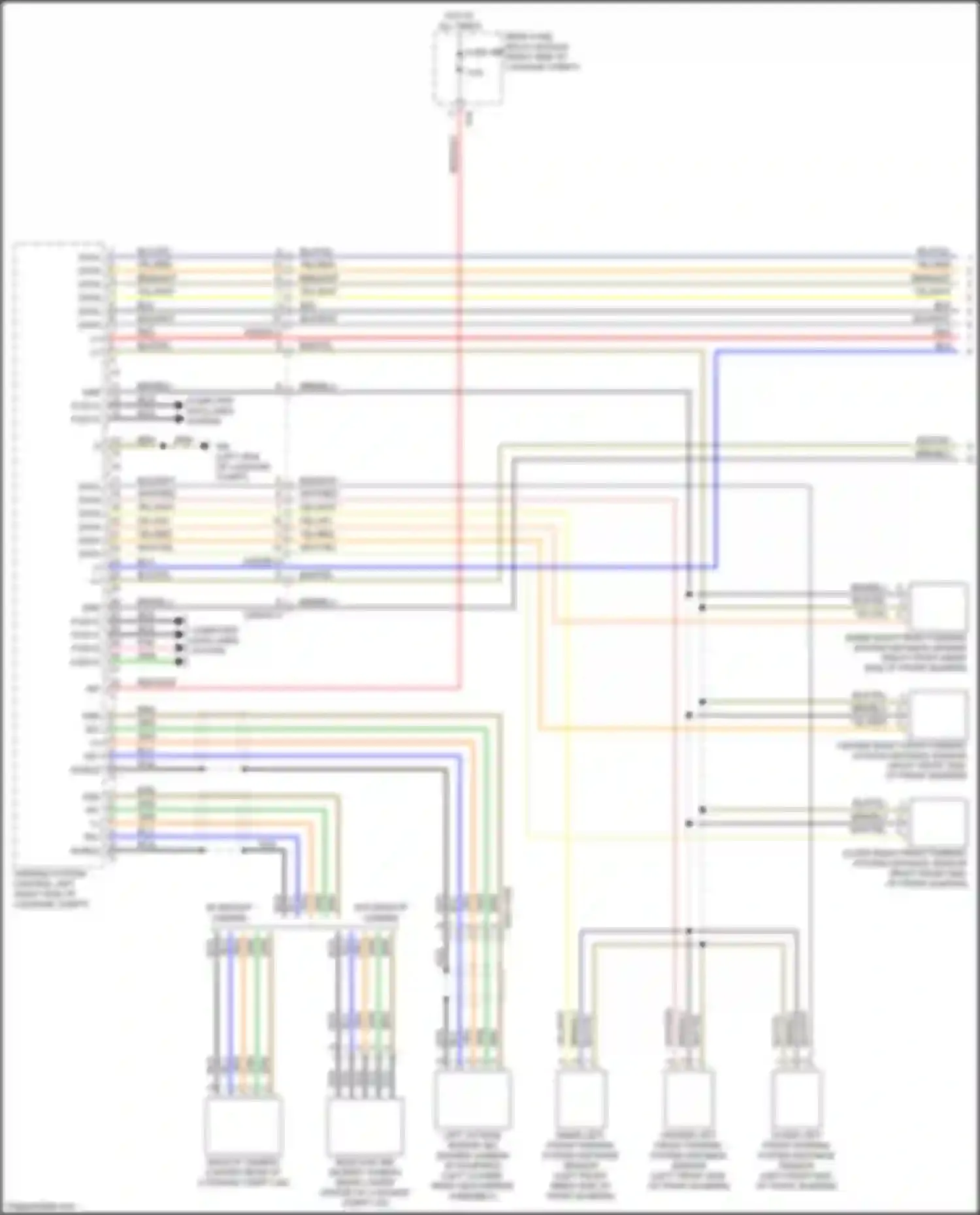 E-class Mercedes-Benz W213/S213/C238/A238 (2016-2021): Parktronic circuit (1 of 2)