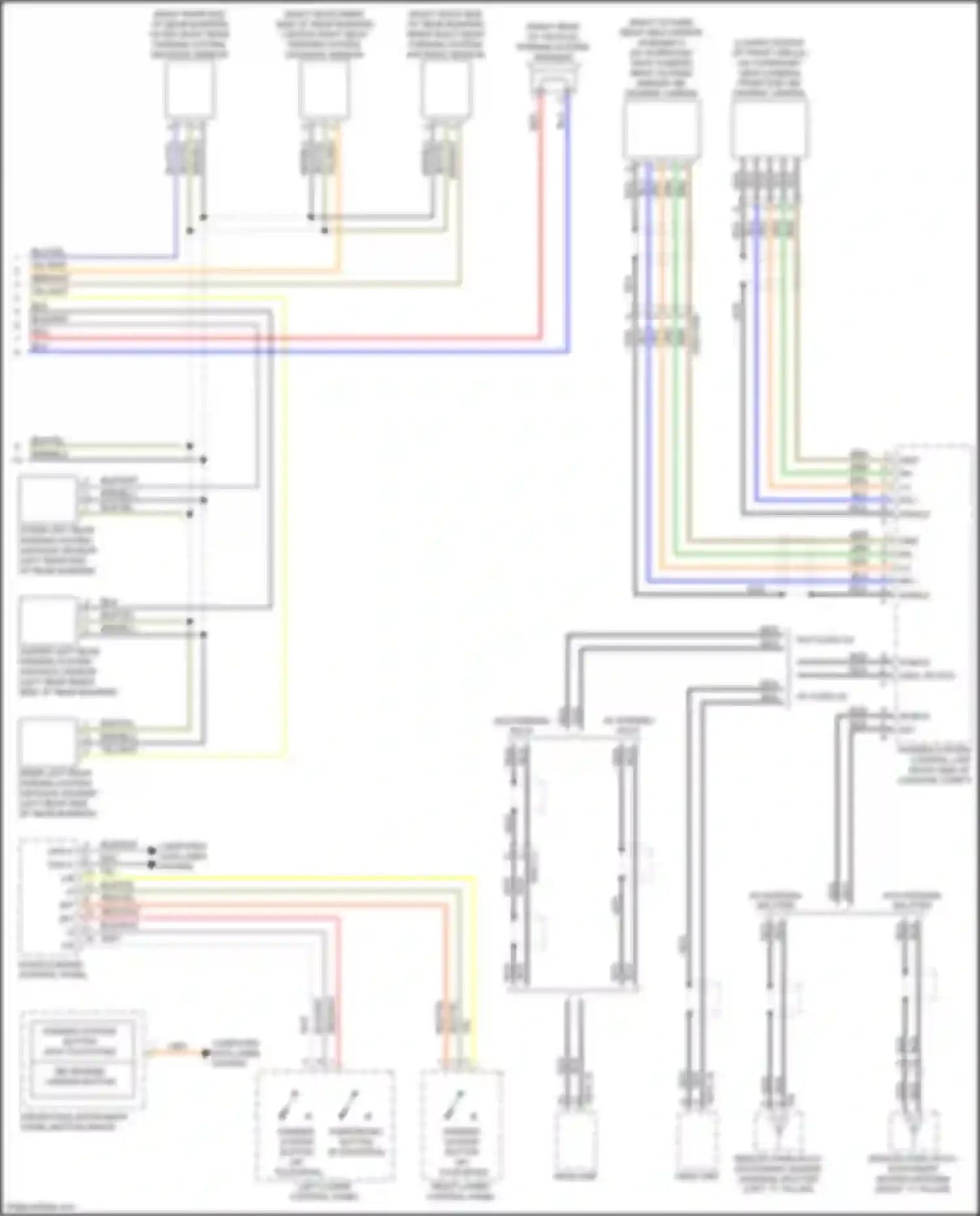 E-class Mercedes-Benz W213/S213/C238/A238 (2016-2021): Parktronic circuit (2 of 2)
