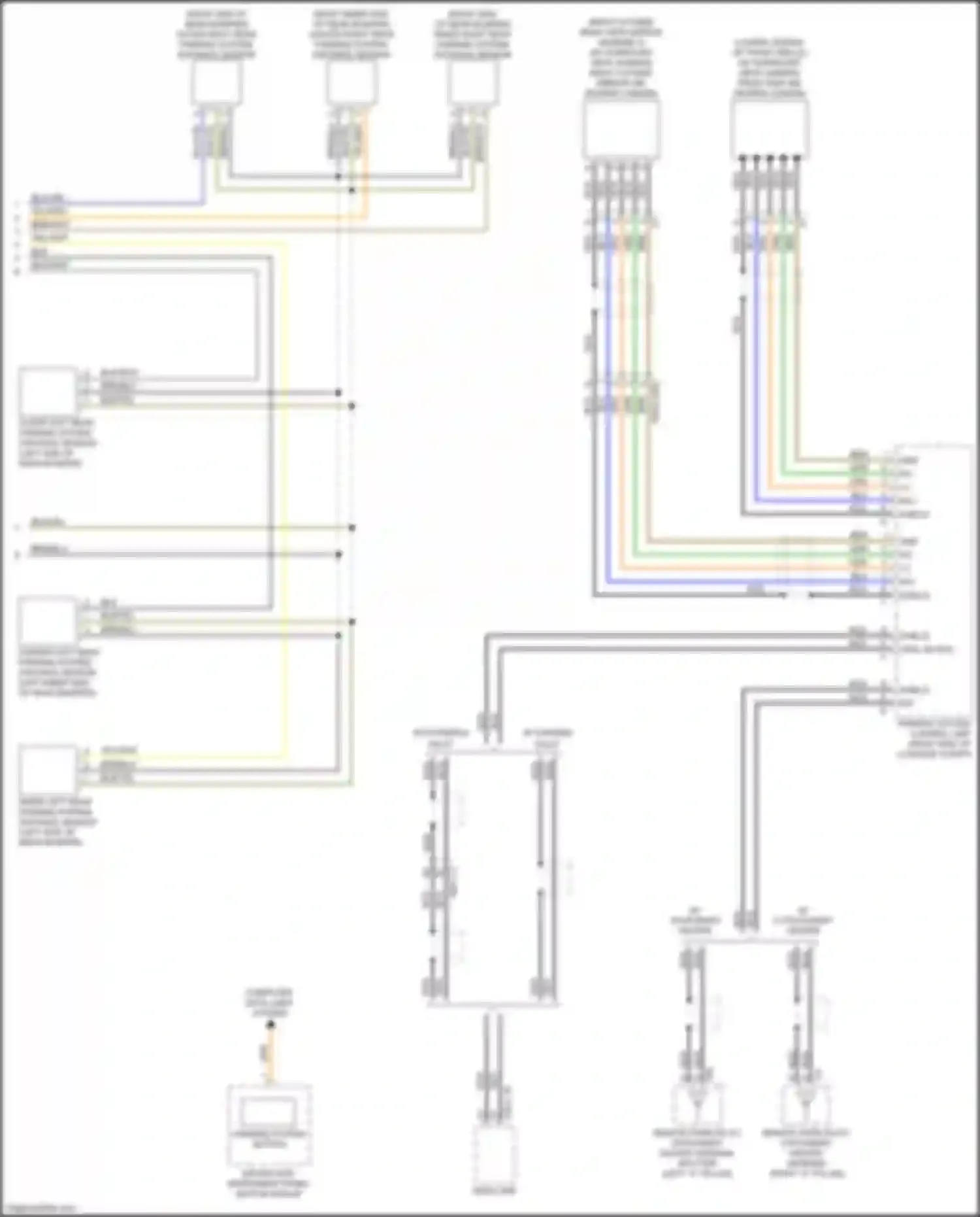E-class Mercedes-Benz W213/S213/C238/A238 (2016-2021): Parktronic circuit, coupe (2 of 2)