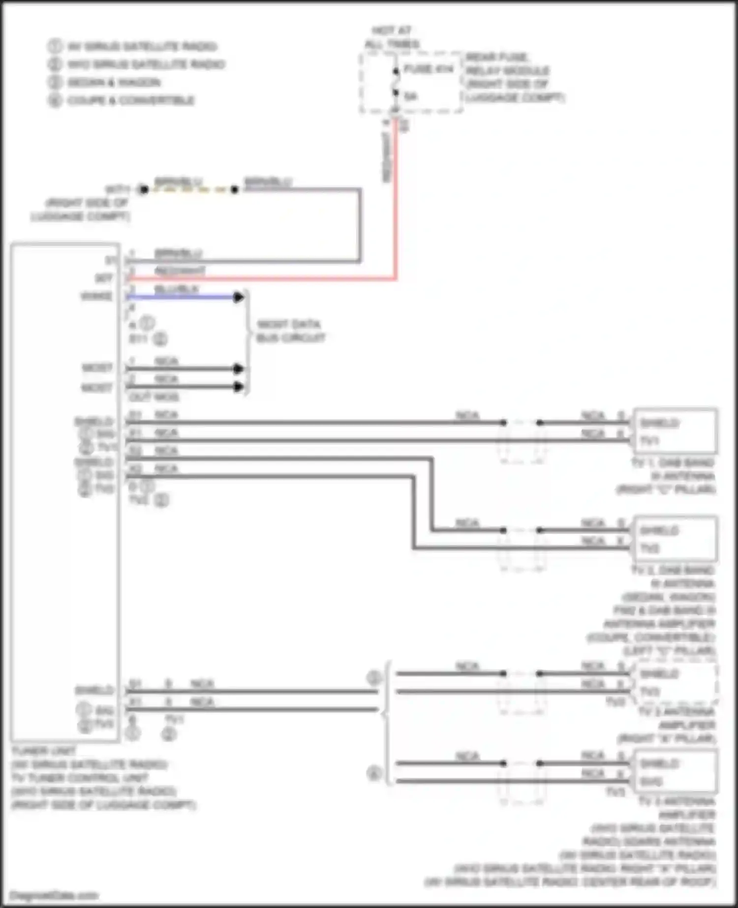 E-class Mercedes-Benz W213/S213/C238/A238 (2016-2021): Tuner circuit