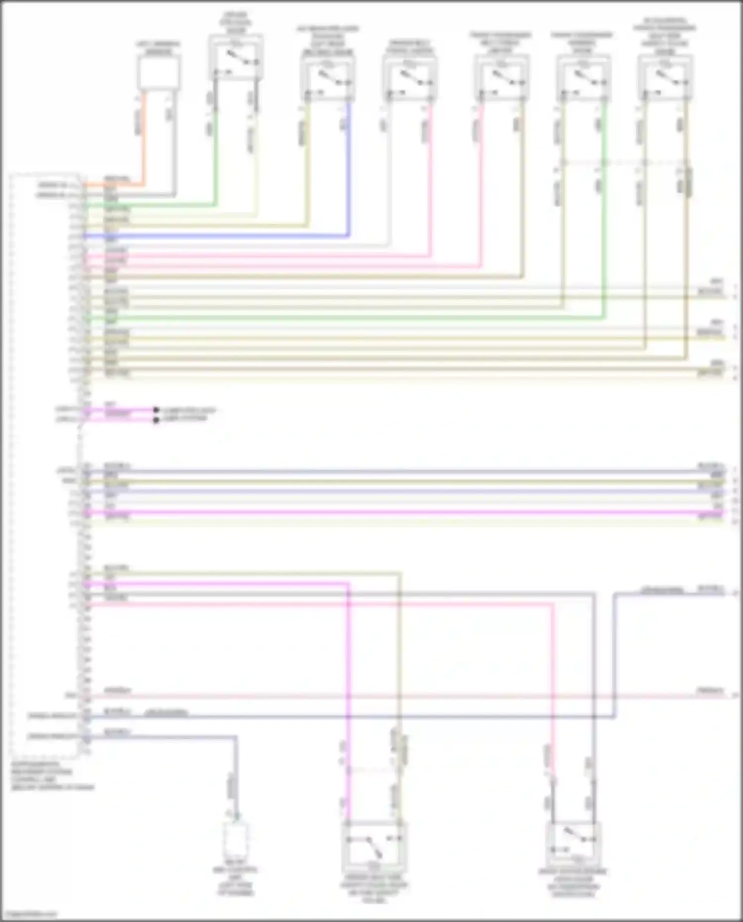 E-class Mercedes-Benz W213/S213/C238/A238 (2016-2021): Supplemental restraint circuit (1 of 5)