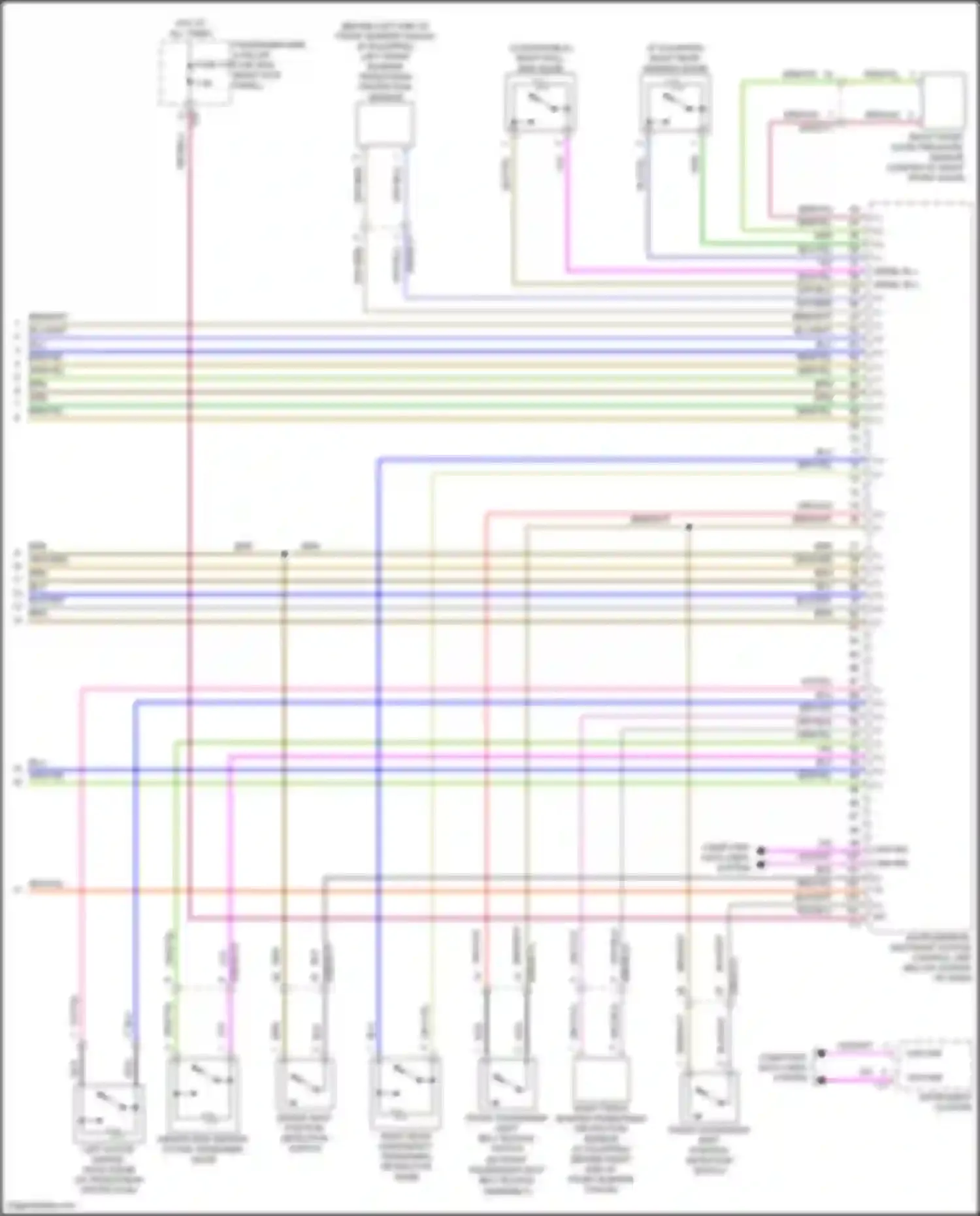E-class Mercedes-Benz W213/S213/C238/A238 (2016-2021): Supplemental restraint circuit, convertible (5 of 5)