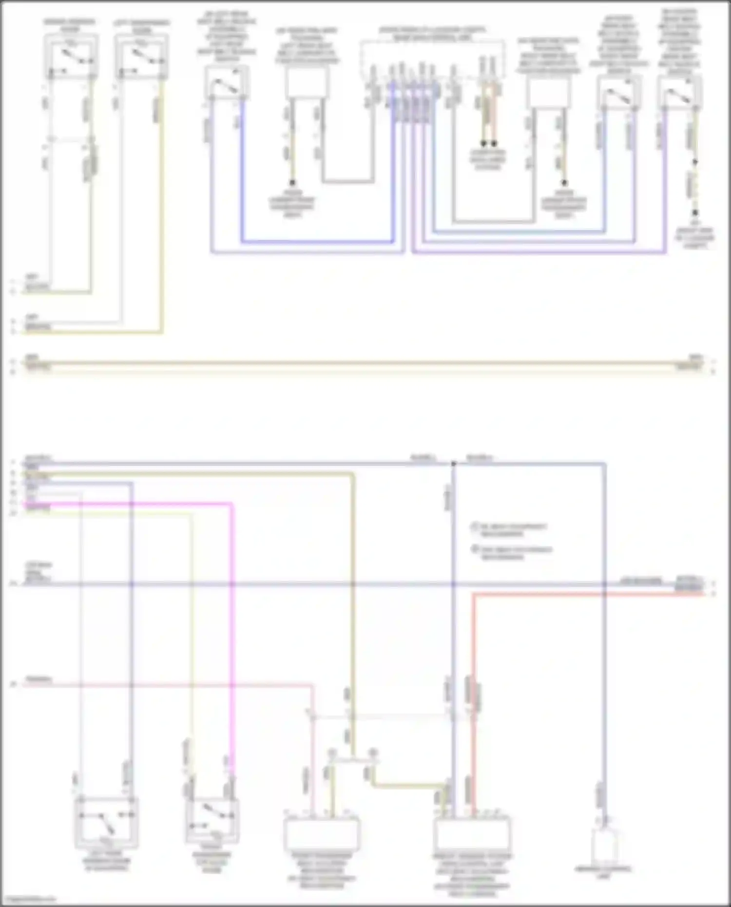E-class Mercedes-Benz W213/S213/C238/A238 (2016-2021): Supplemental restraint circuit, wagon (2 of 5)