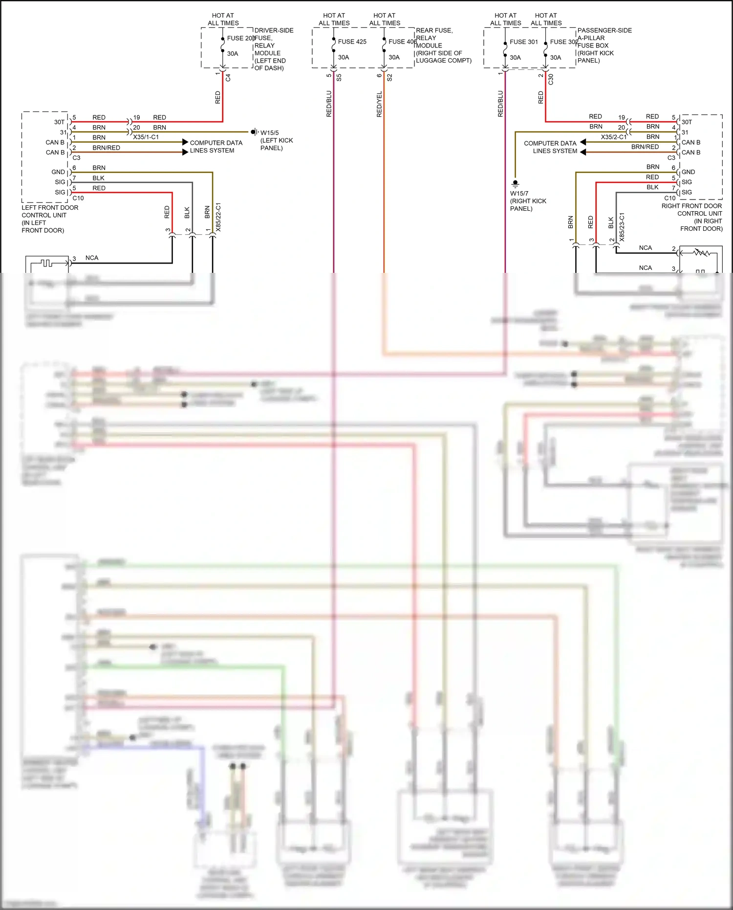 Wiring diagram computer data lines system for Mercedes-Benz E-class W213/S213/C238/A238 (2016-2021) (41 of 281)