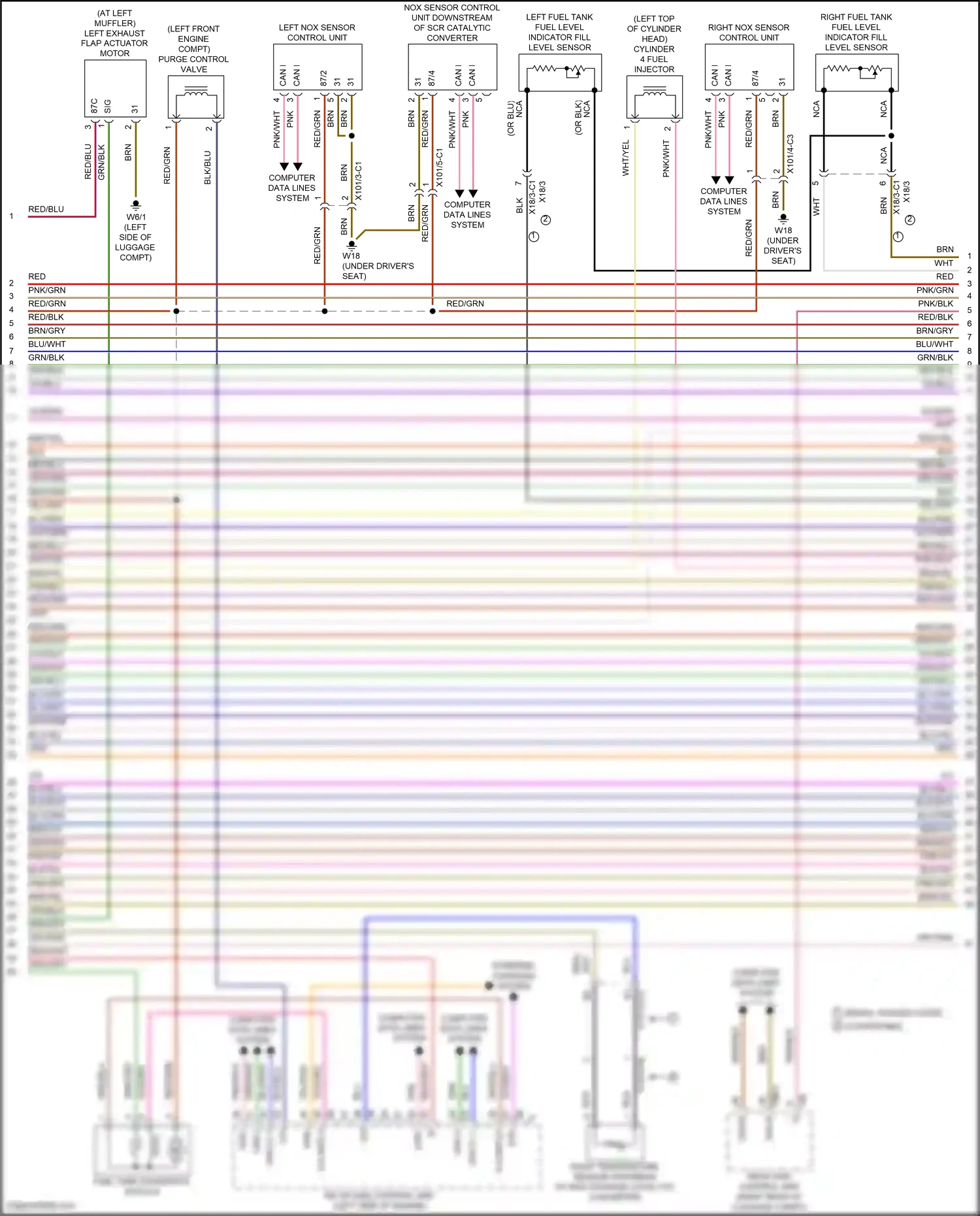 Wiring diagram computer data lines system for Mercedes-Benz E-class W213/S213/C238/A238 (2016-2021) (281 of 281)
