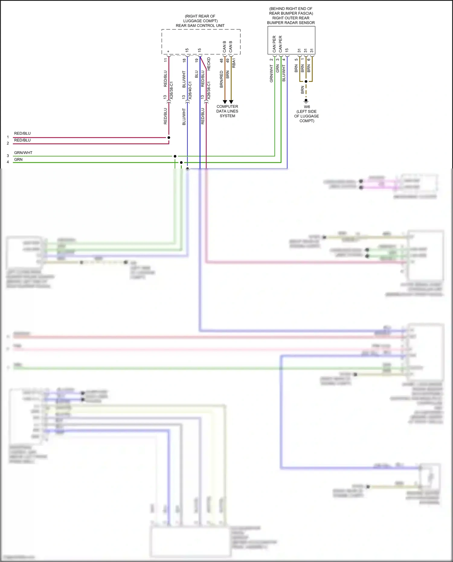Wiring diagram computer data lines system for Mercedes-Benz E-class W213/S213/C238/A238 (2016-2021) (25 of 281)