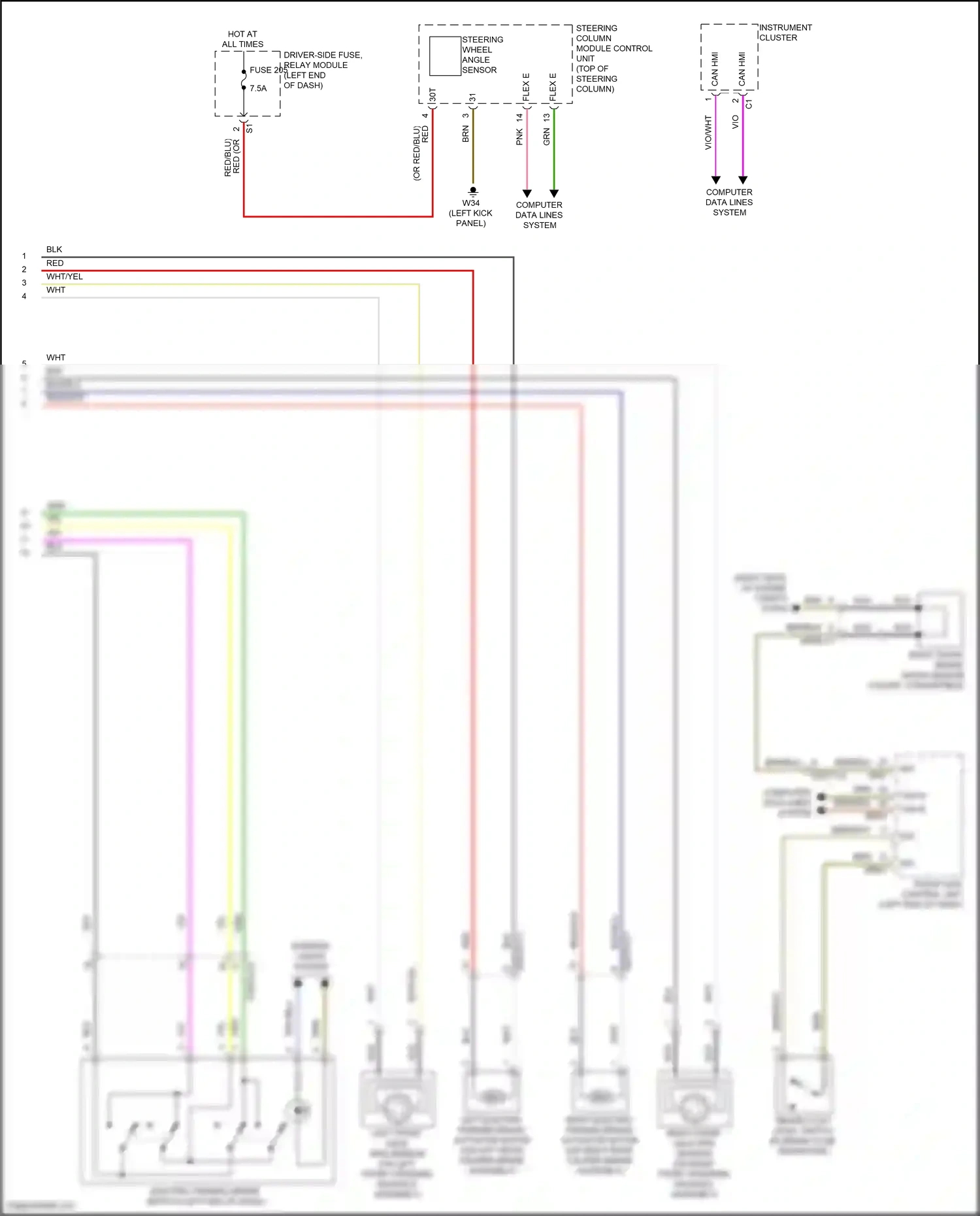 Wiring diagram computer data lines system for Mercedes-Benz E-class W213/S213/C238/A238 (2016-2021) (93 of 281)