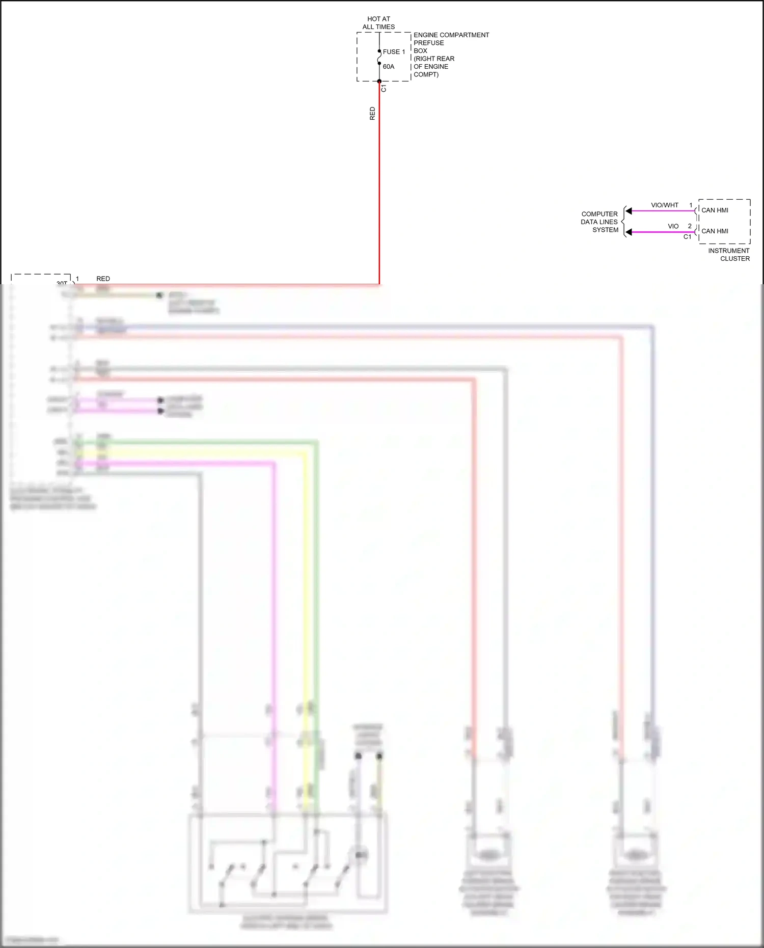 Wiring diagram computer data lines system for Mercedes-Benz E-class W213/S213/C238/A238 (2016-2021) (100 of 281)