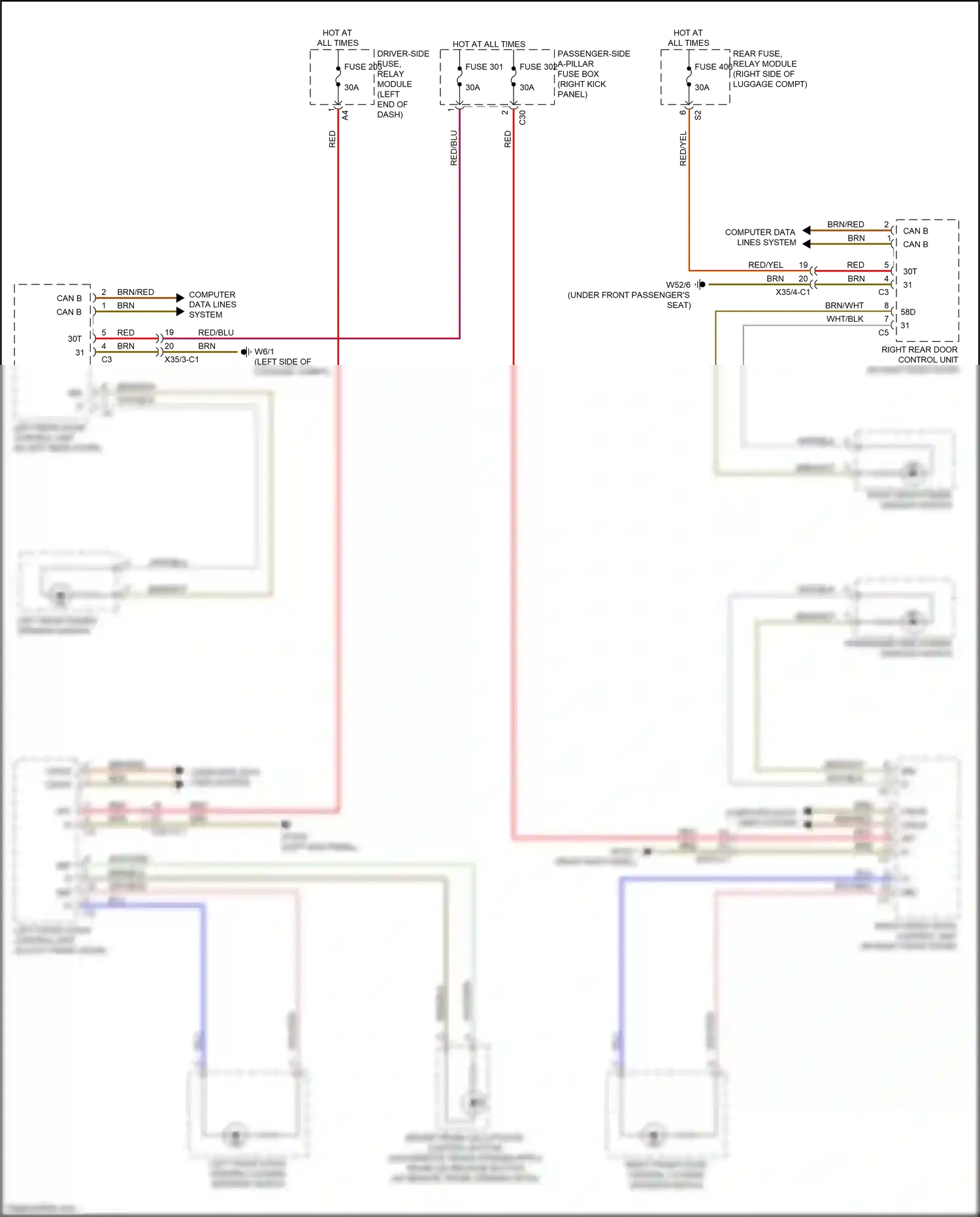 Wiring diagram computer data lines system for Mercedes-Benz E-class W213/S213/C238/A238 (2016-2021) (89 of 281)