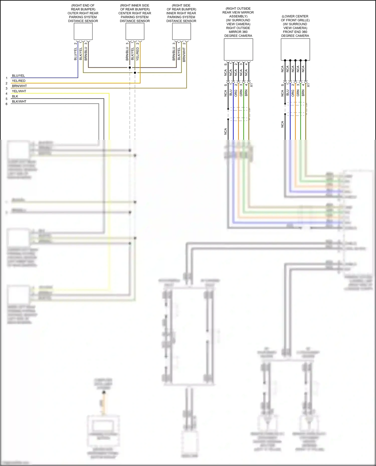 Wiring diagram driver-side instrument panel button group for Mercedes-Benz E-class W213/S213/C238/A238 (2016-2021) (5 of 17)