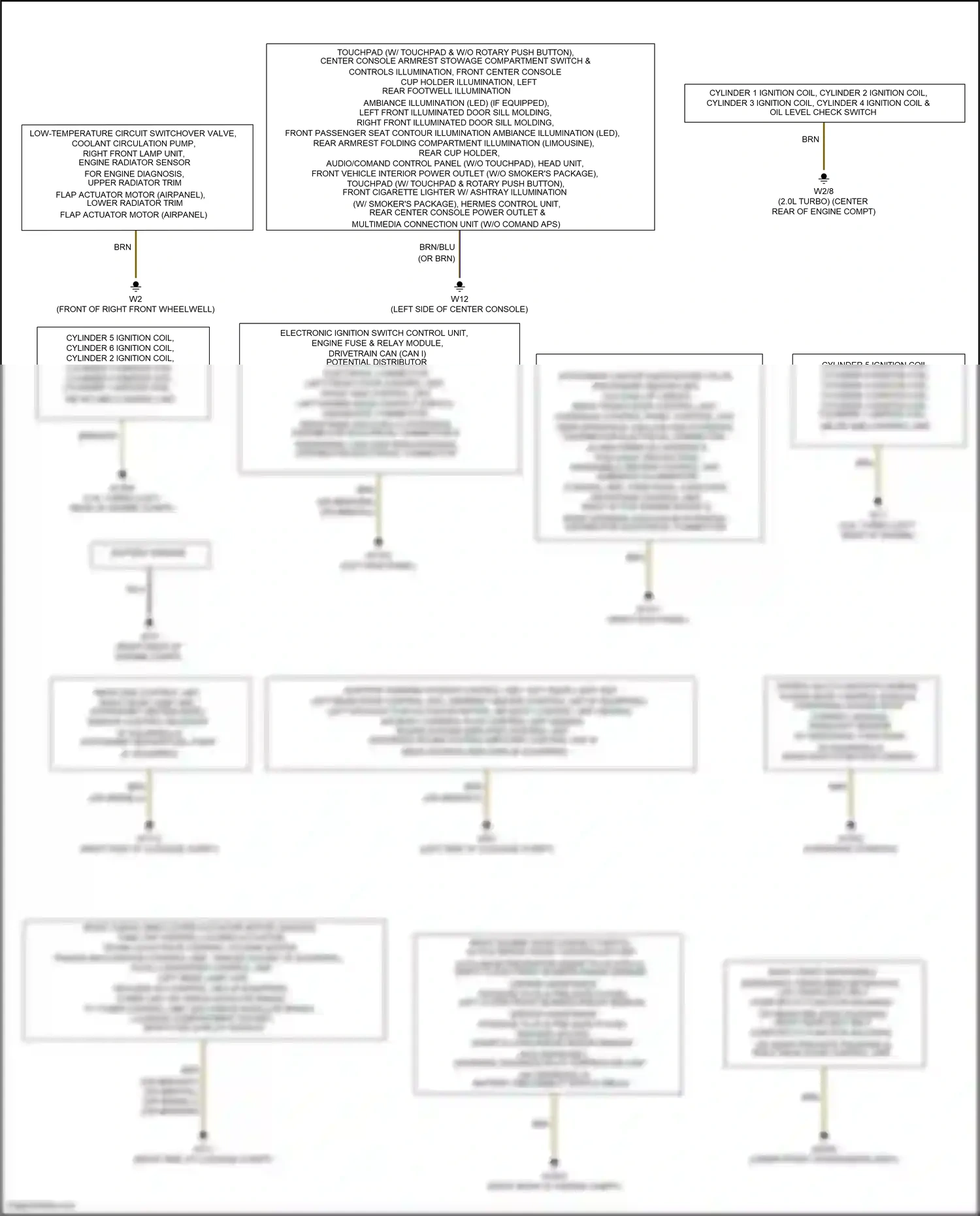 Wiring diagram electronic ignition switch control unit for Mercedes-Benz E-class W213/S213/C238/A238 (2016-2021) (4 of 27)