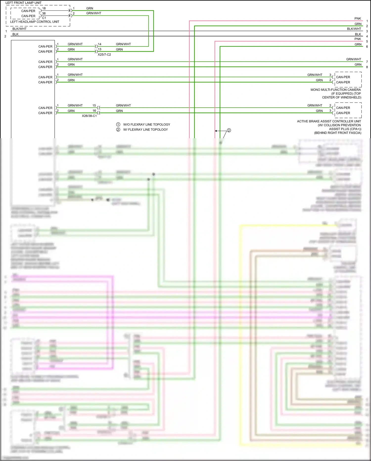 Wiring diagram electronic ignition switch control unit for Mercedes-Benz E-class W213/S213/C238/A238 (2016-2021) (5 of 27)