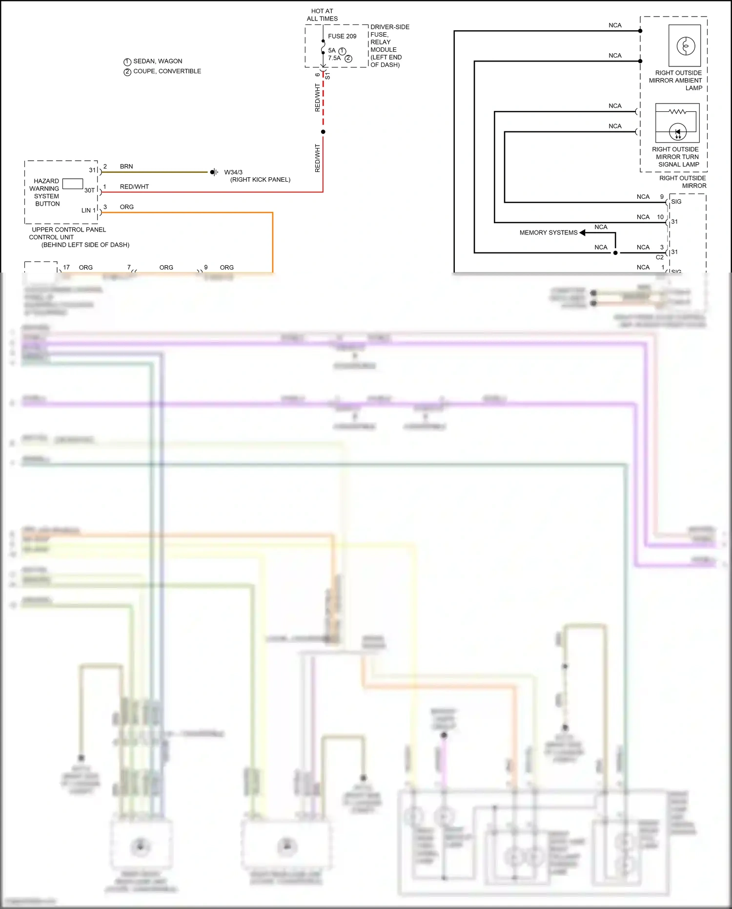 Wiring diagram memory systems for Mercedes-Benz E-class W213/S213/C238/A238 (2016-2021) (8 of 8)