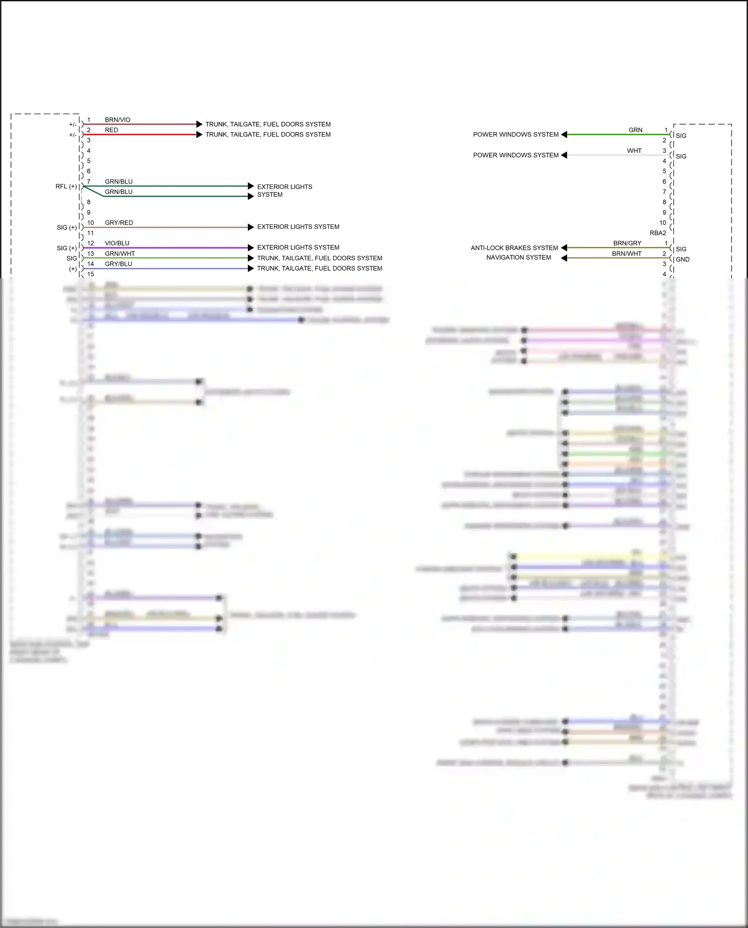 Wiring diagram seats system computer data lines system for Mercedes-Benz E-class W213/S213/C238/A238 (2016-2021) (2 of 5)