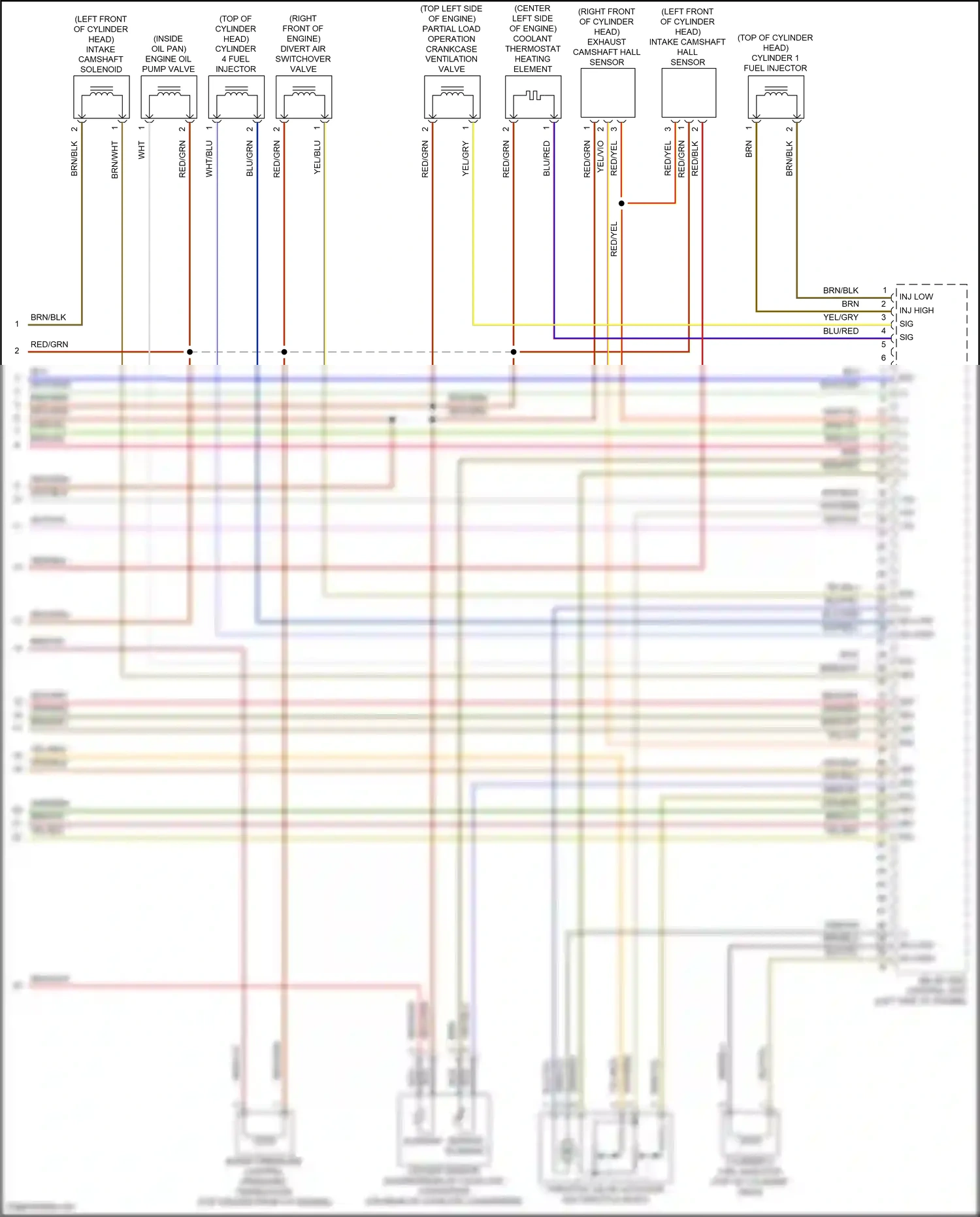 Wiring diagram sensor element for Mercedes-Benz E-class W213/S213/C238/A238 (2016-2021) (1 of 1)