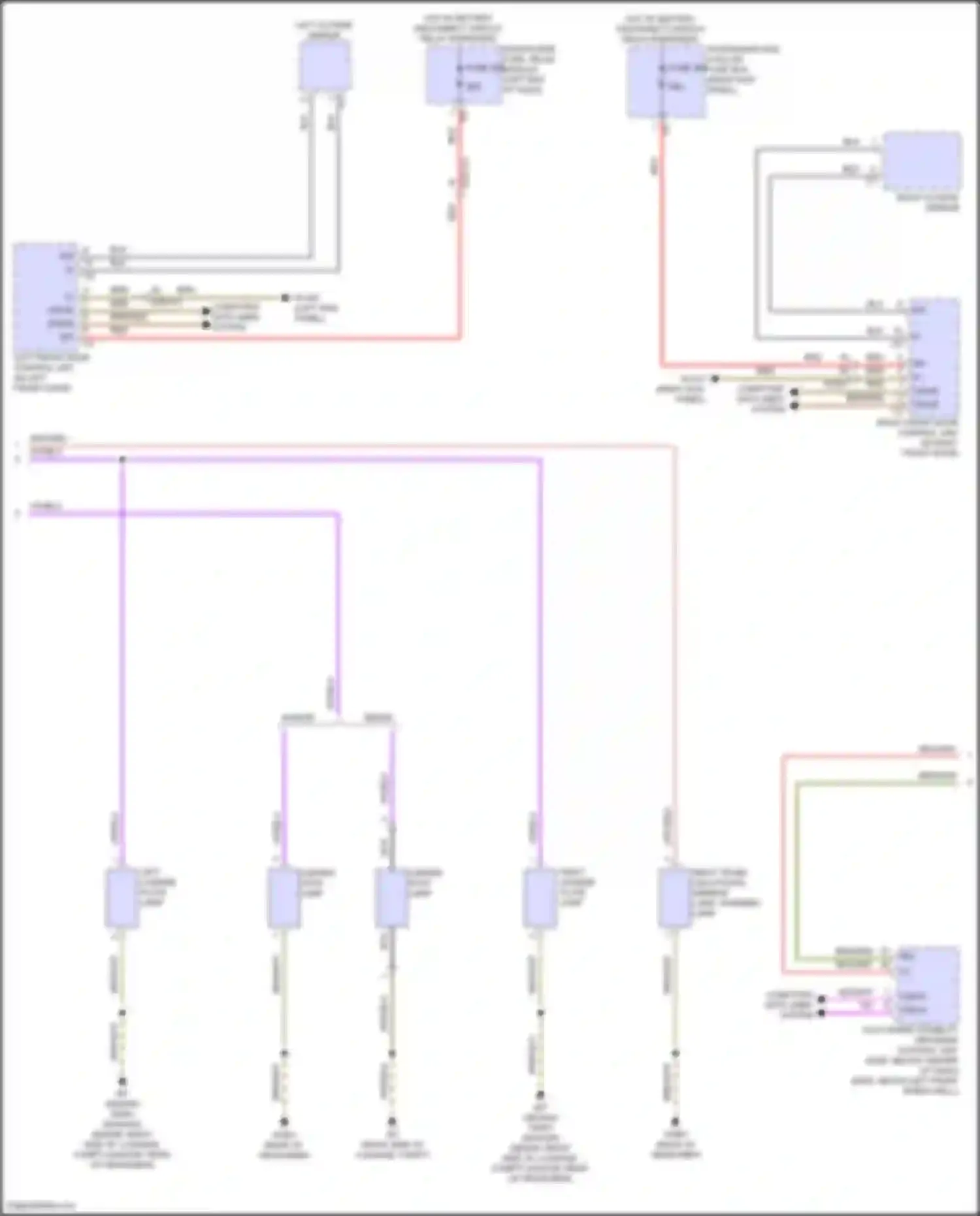 E-class Mercedes-Benz W214/S214 (2023-2024): Exterior lamps circuit (2 of 3)