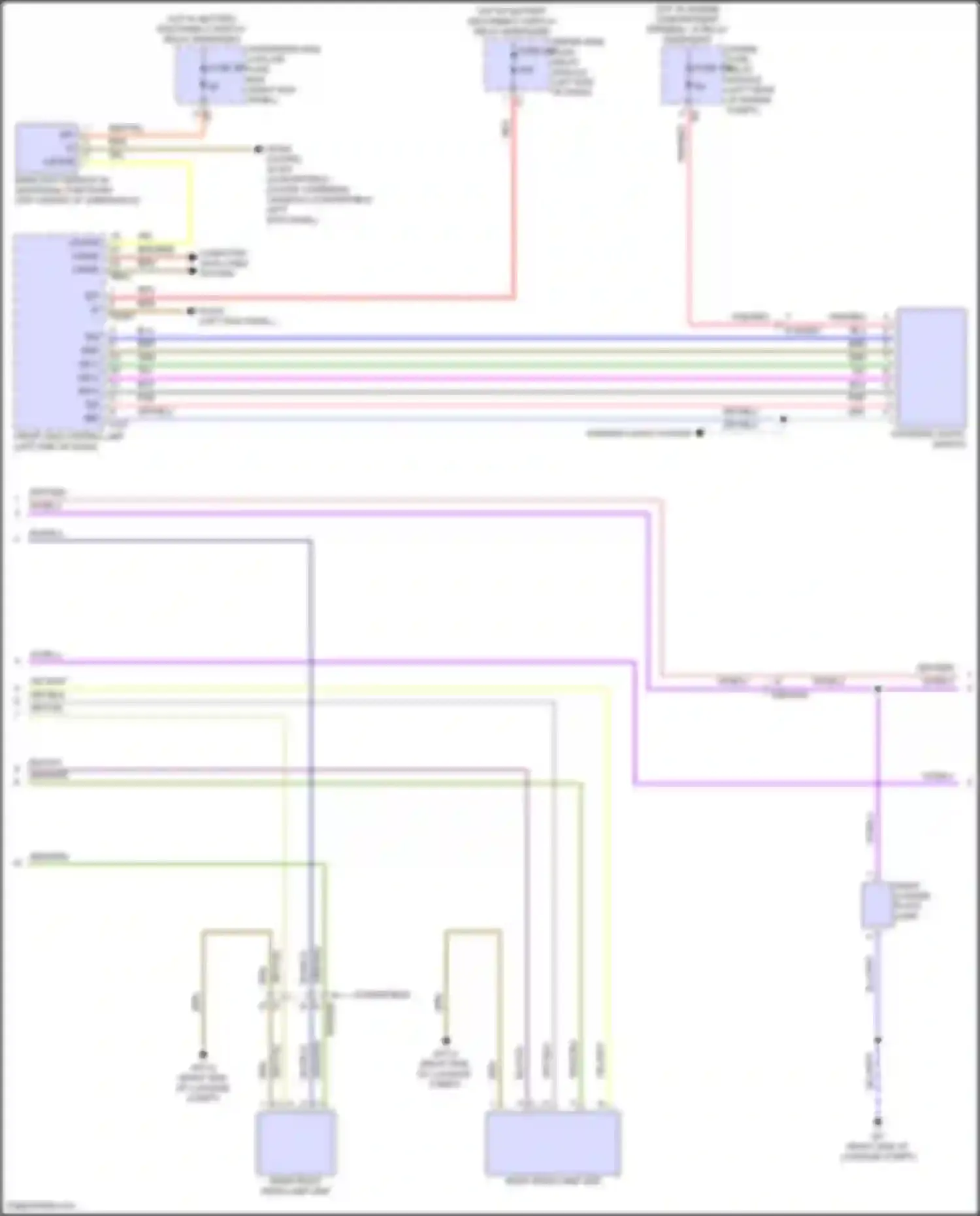E-class Mercedes-Benz W214/S214 (2023-2024): Exterior lamps circuit, convertible (2 of 3)