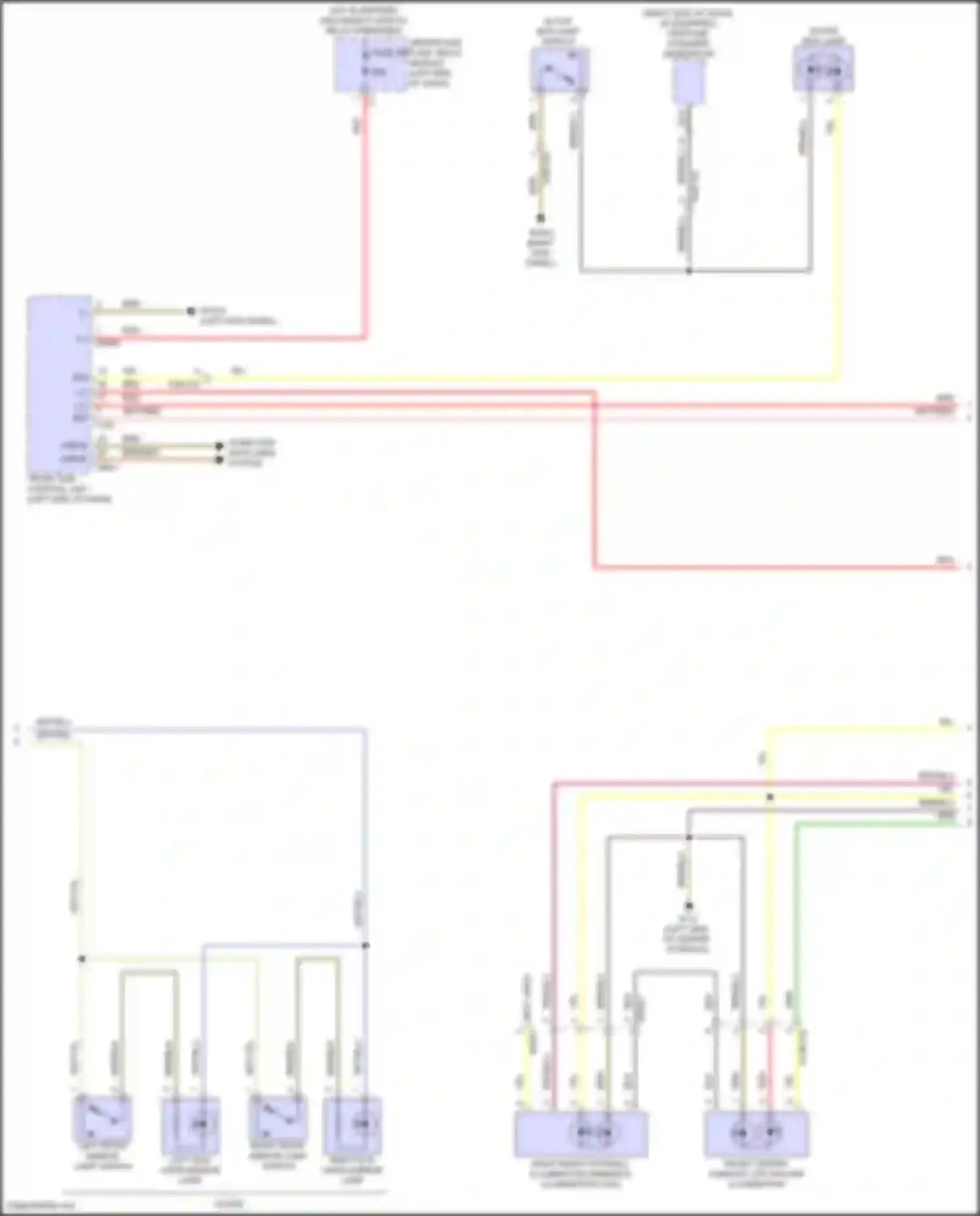 E-class Mercedes-Benz W214/S214 (2023-2024): Courtesy lamps circuit, convertible (2 of 6)
