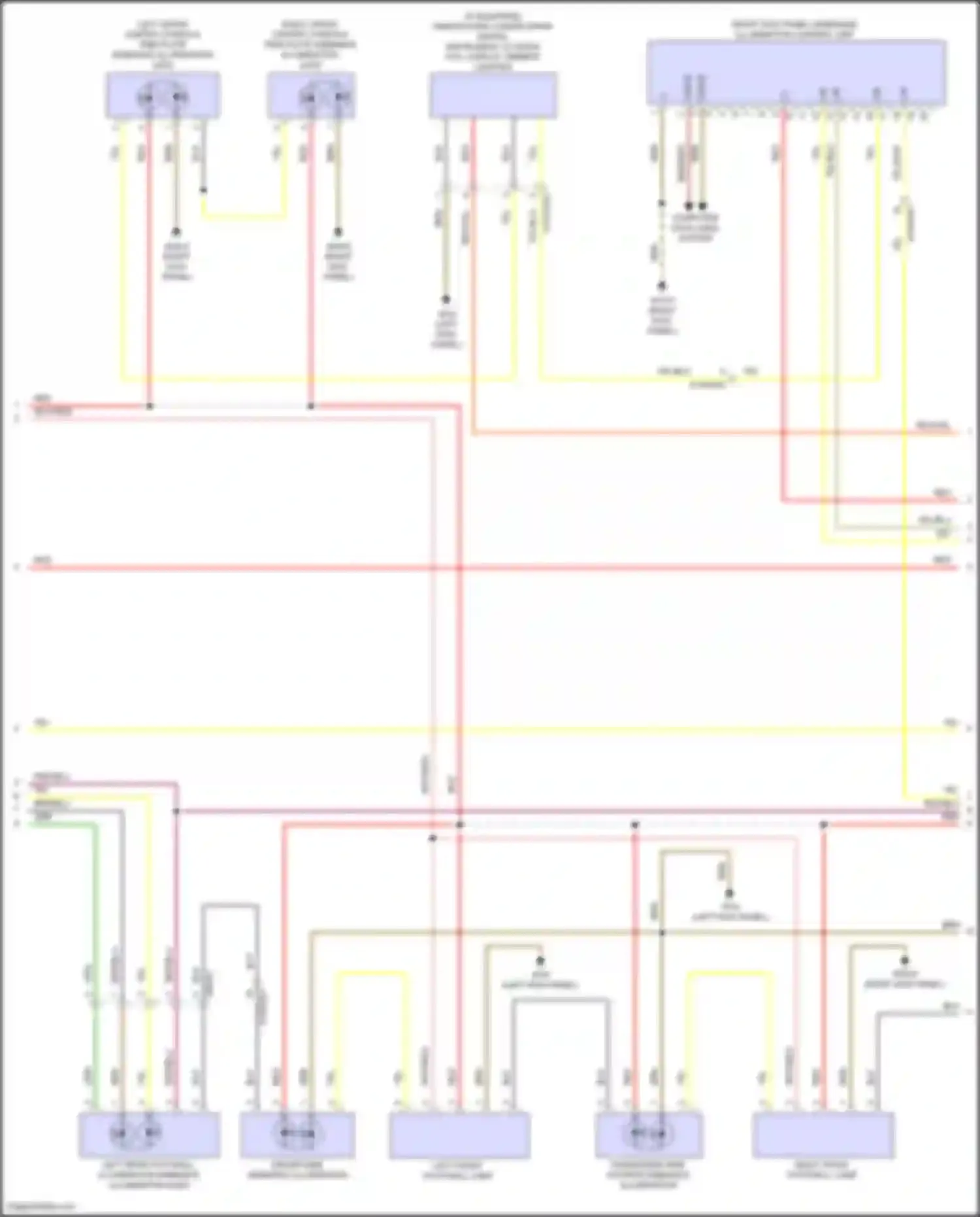 E-class Mercedes-Benz W214/S214 (2023-2024): Courtesy lamps circuit, convertible (3 of 6)