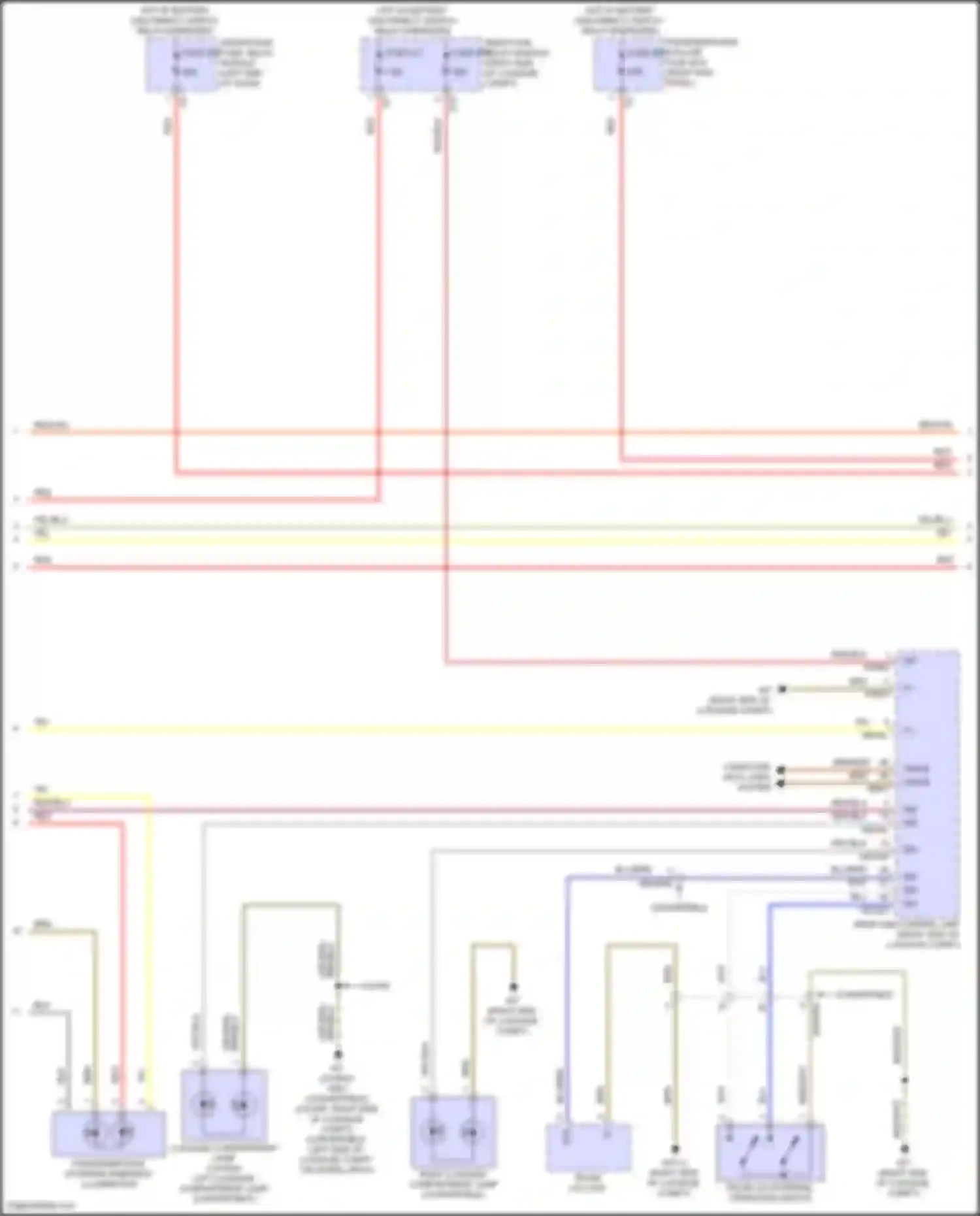 E-class Mercedes-Benz W214/S214 (2023-2024): Courtesy lamps circuit, coupe (4 of 6)